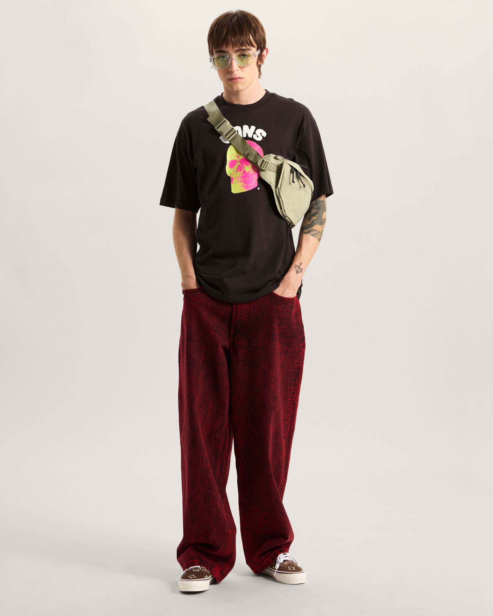 Bone Head Loose TShirt VANS Black ALT4