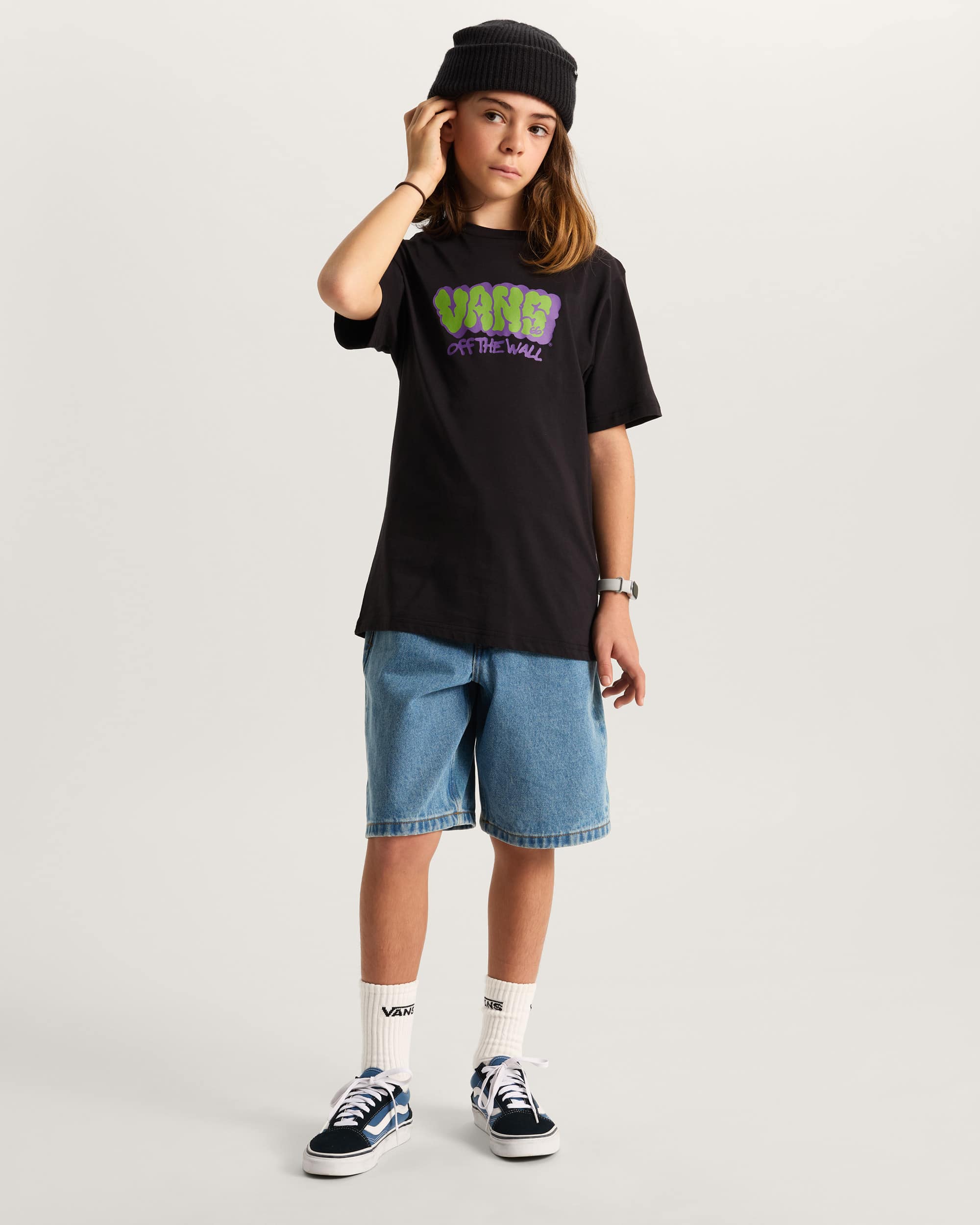 Kids By Vans Graff TShirt 814 Years VANS Black ALT4