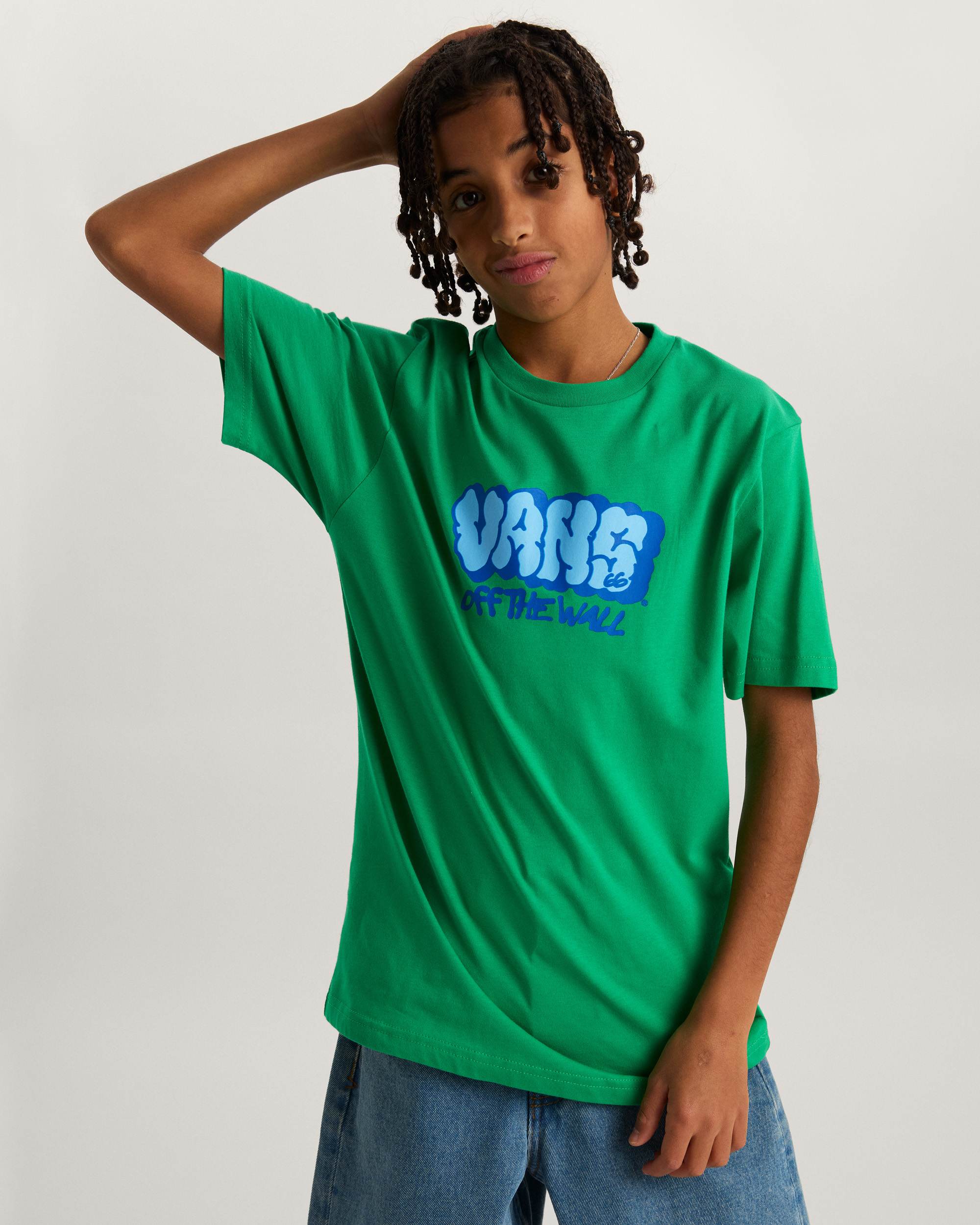 Kinder Vans Graff TShirt 814 Jahre VANS Grn ALT2