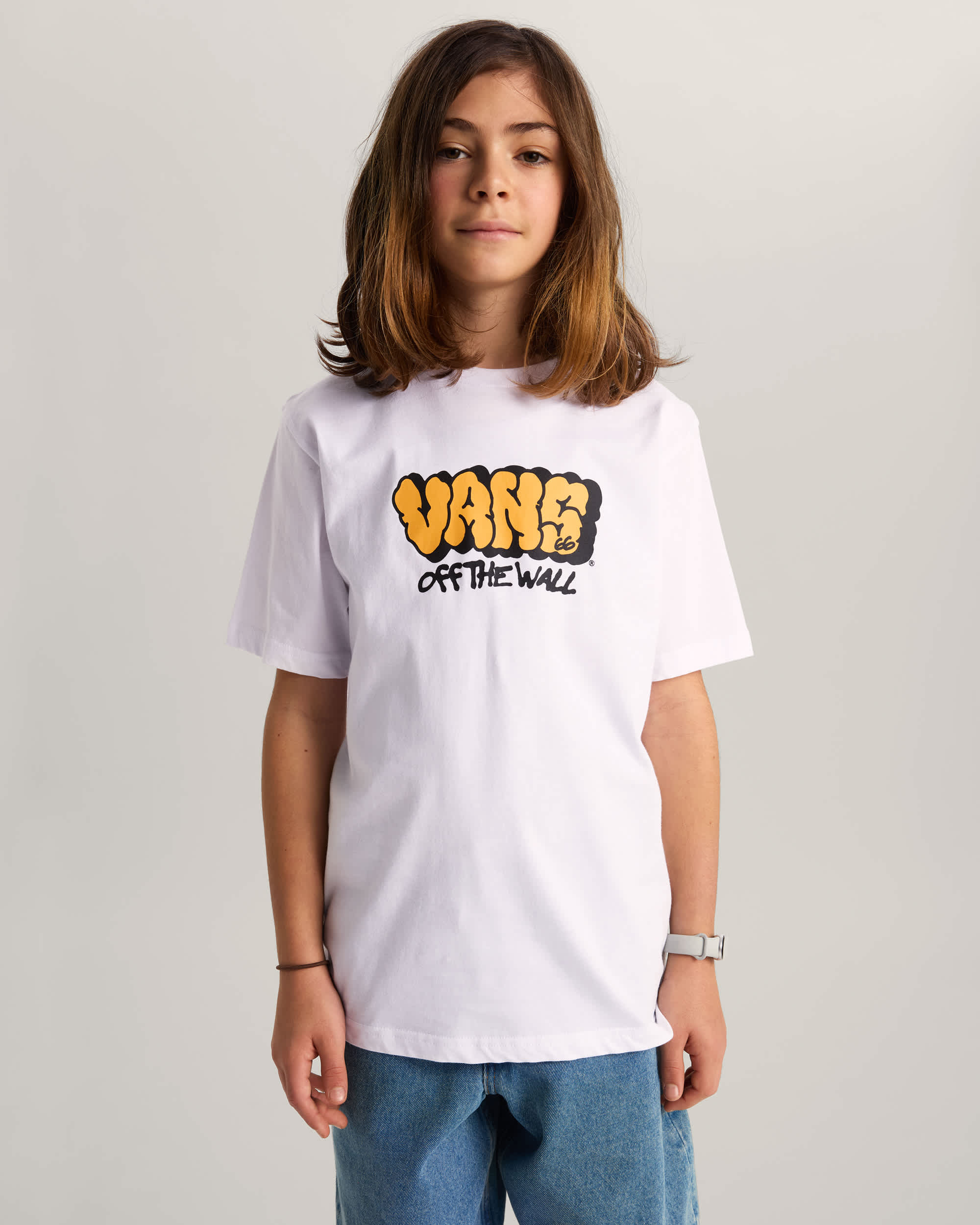 Kids By Vans Graff TShirt 814 Years VANS White ALT2