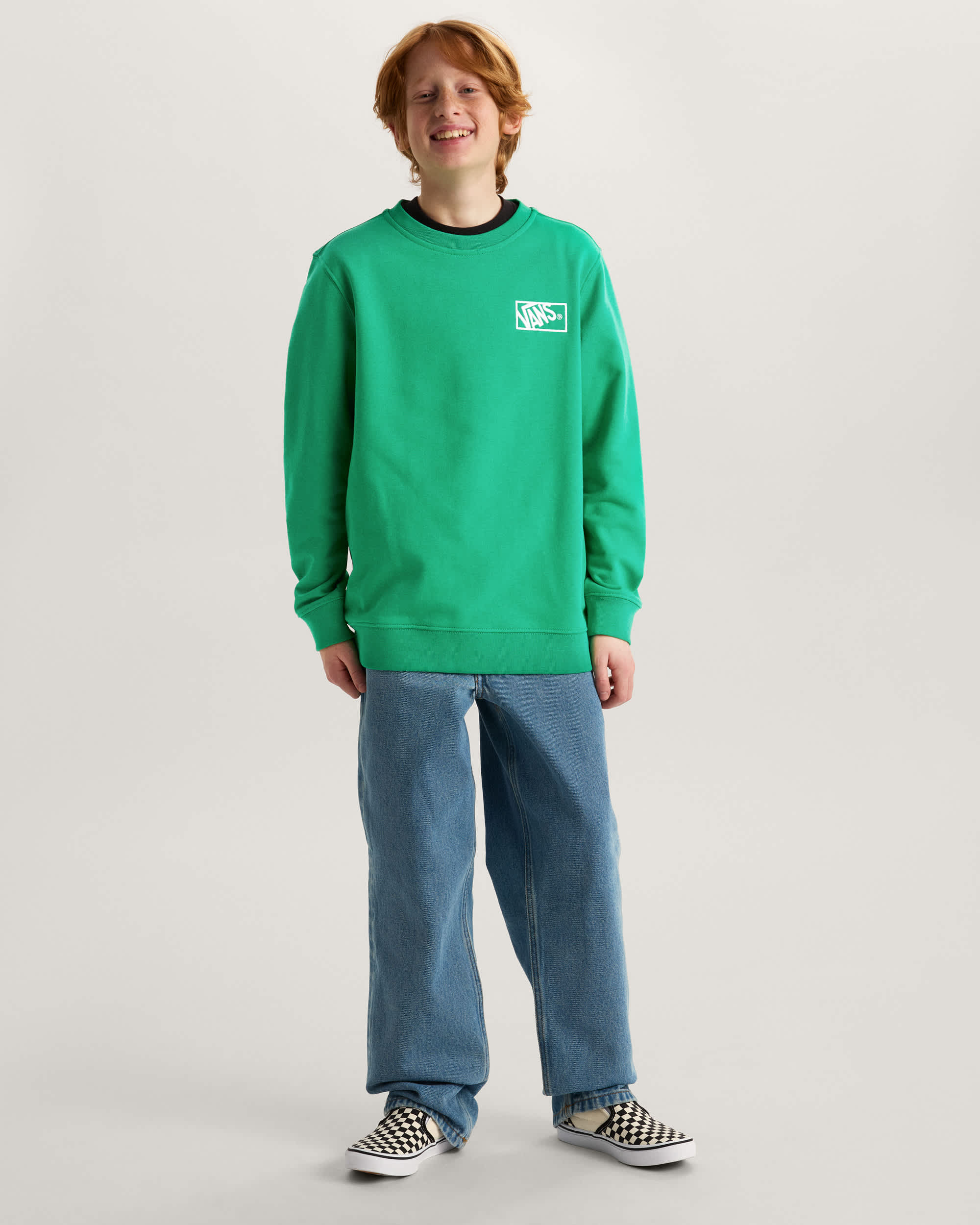 BY BLOCKED BOX CREW Vivid Verdant VANS Green ALT5