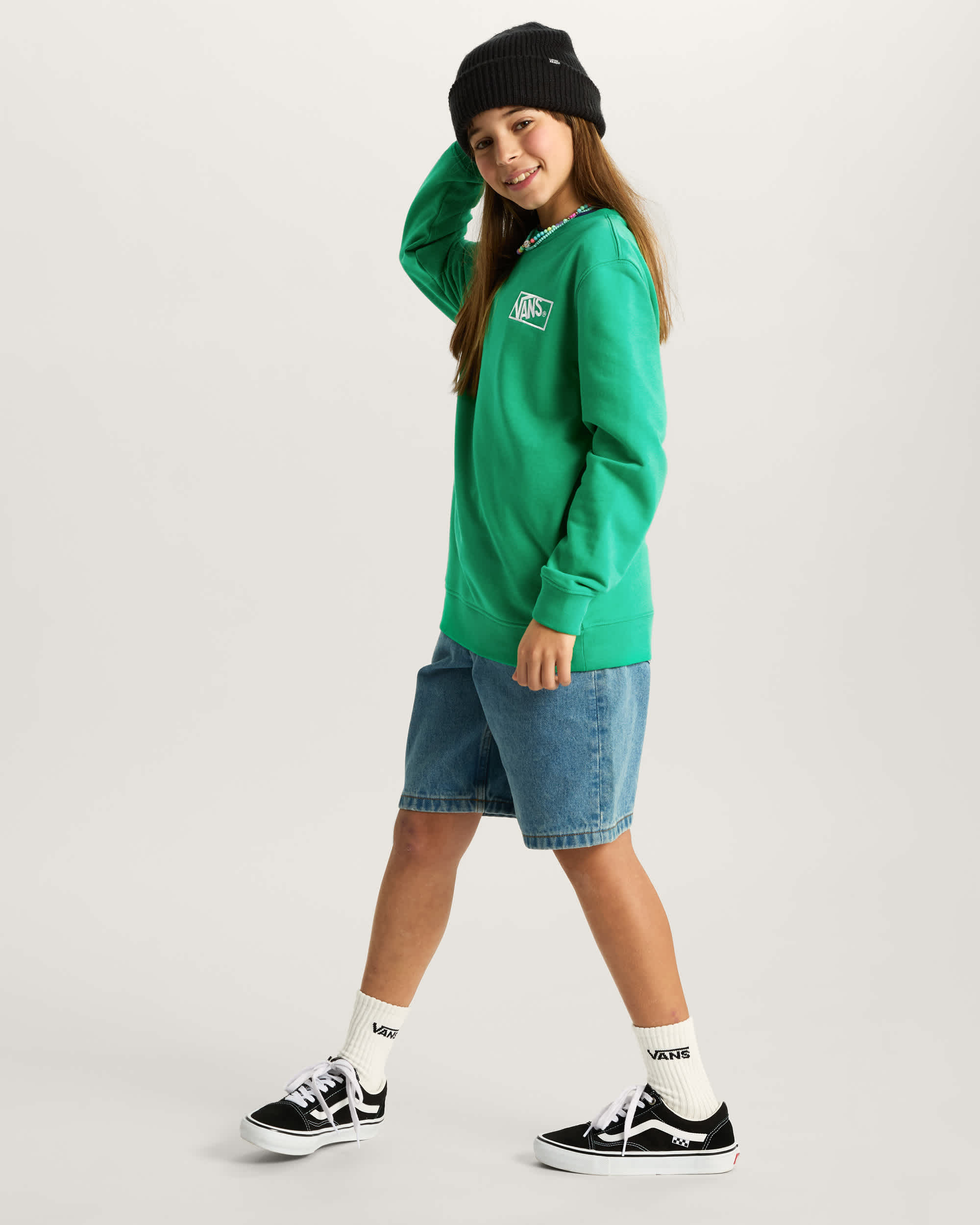 Sweat ras du cou By Blocked Enfant 814 ans VANS Vert ALT8