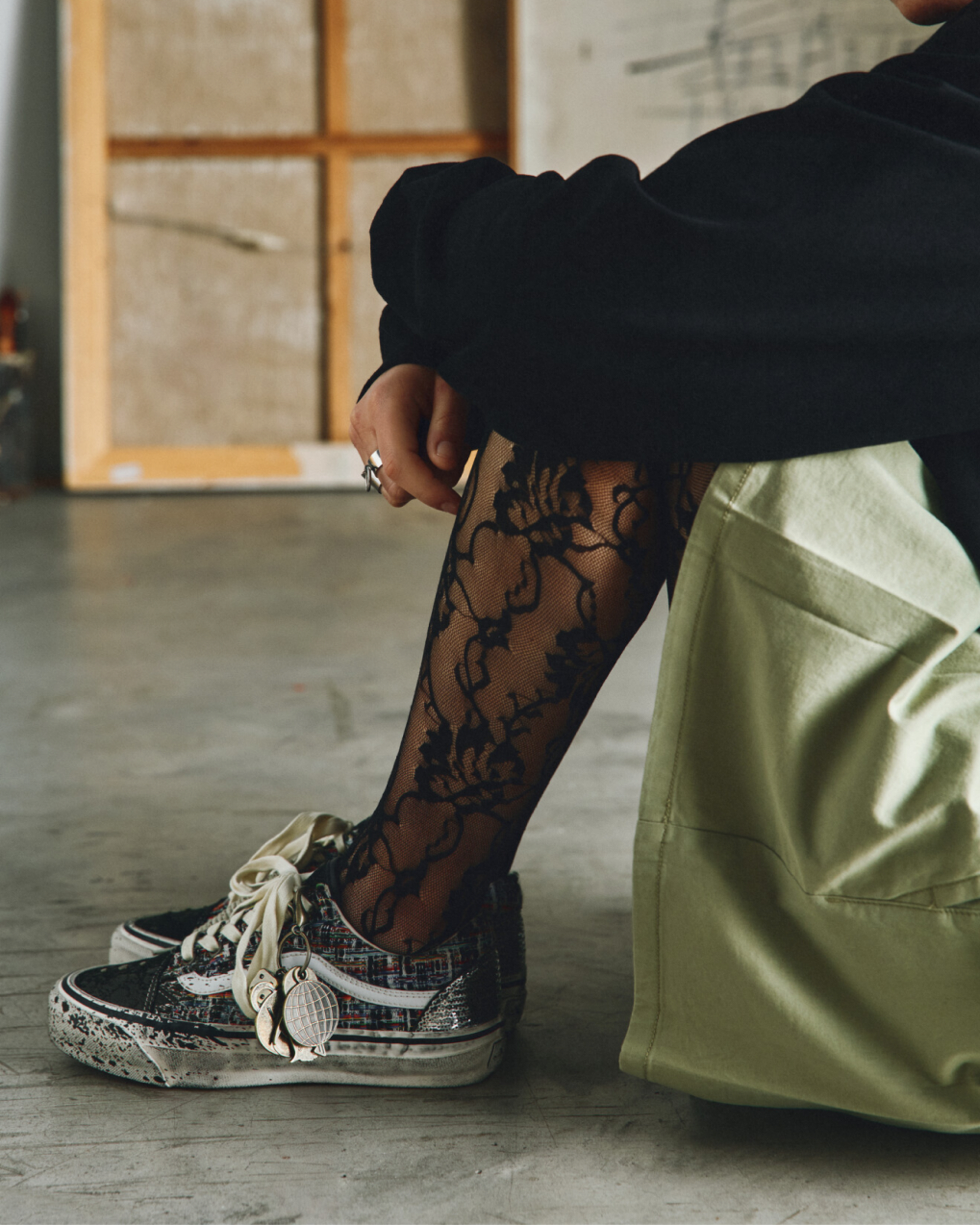 Chaussures Premium Old Skool VANS Noir ALT1