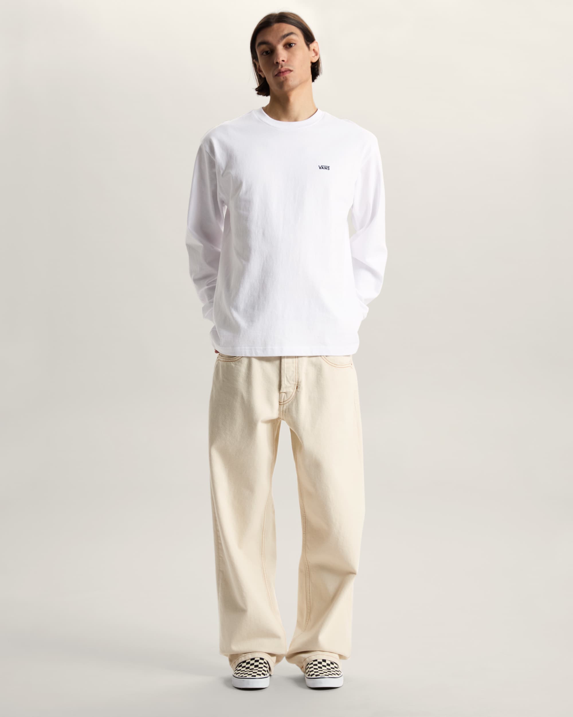 Tshirt  manches longues LEFT CHEST II LOOSE VANS Blanc ALT4