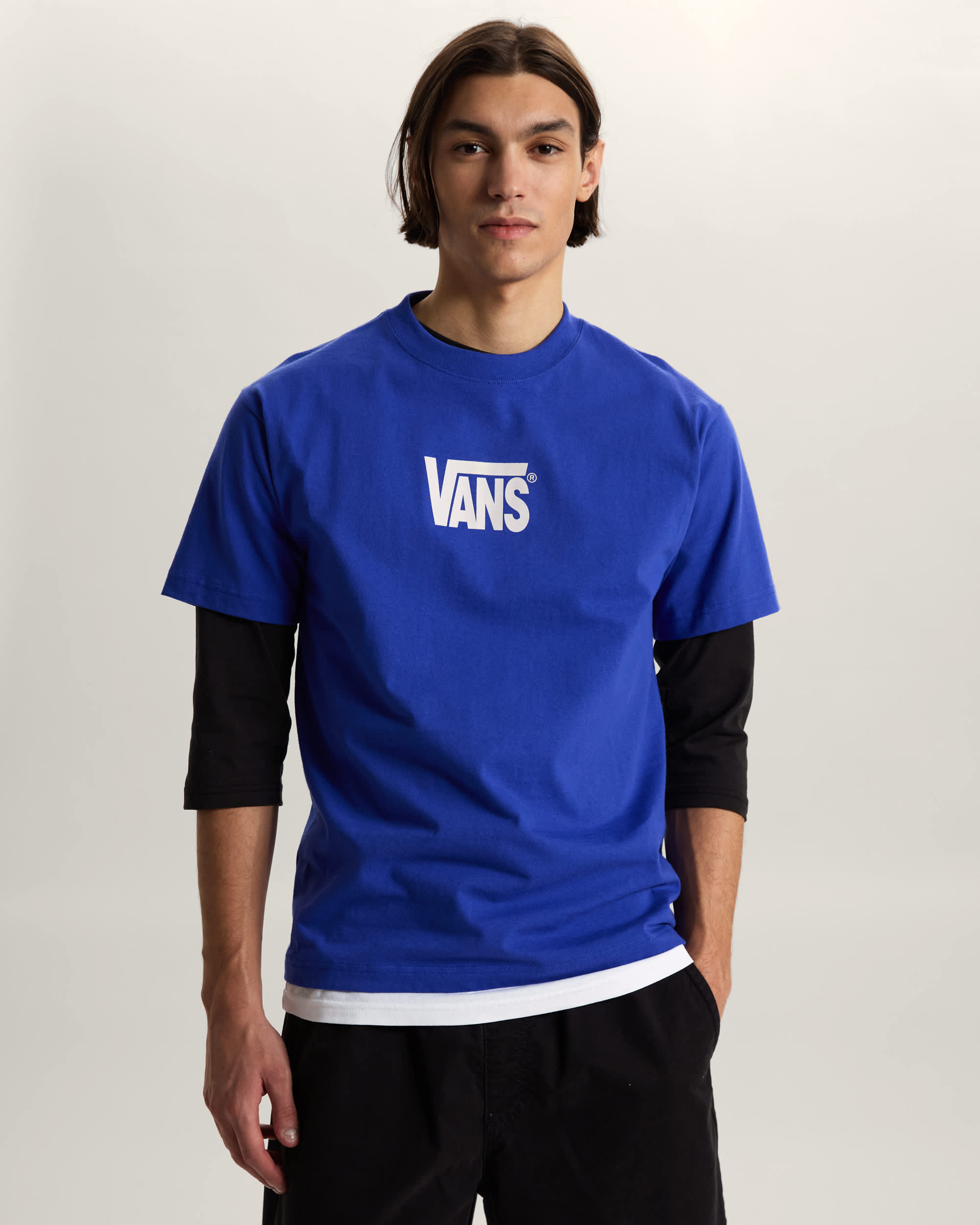 Stretch Logo TShirt VANS Blue ALT2