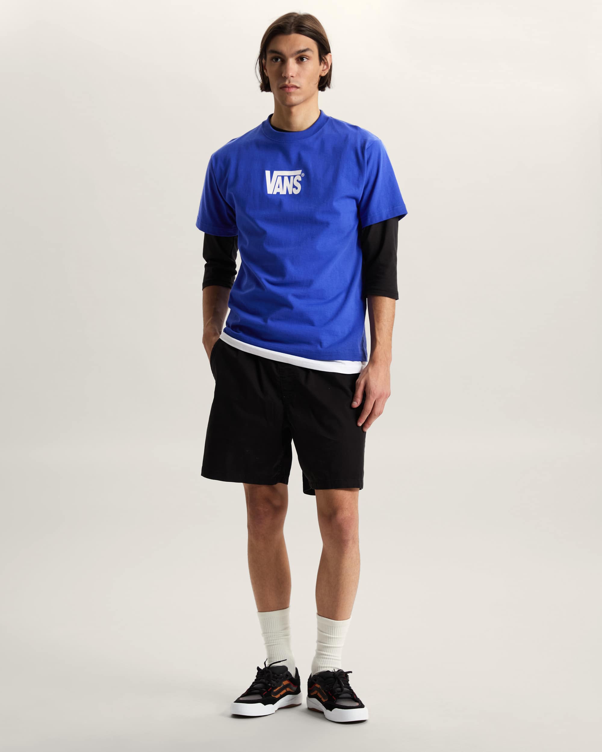 StretchTShirt mit Logo VANS Blau ALT4