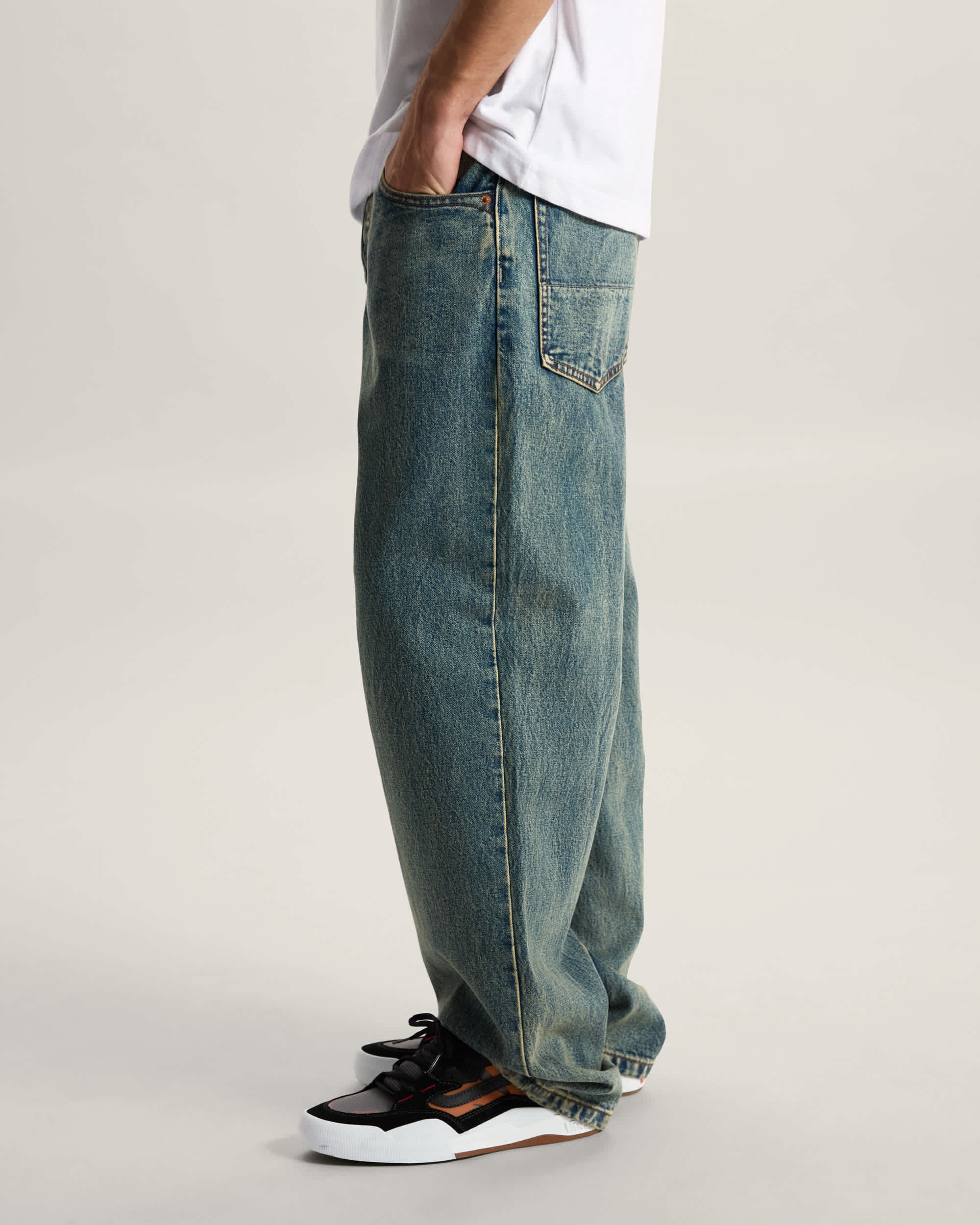 Premium Check5 Loose Denim Trousers VANS Blue ALT4