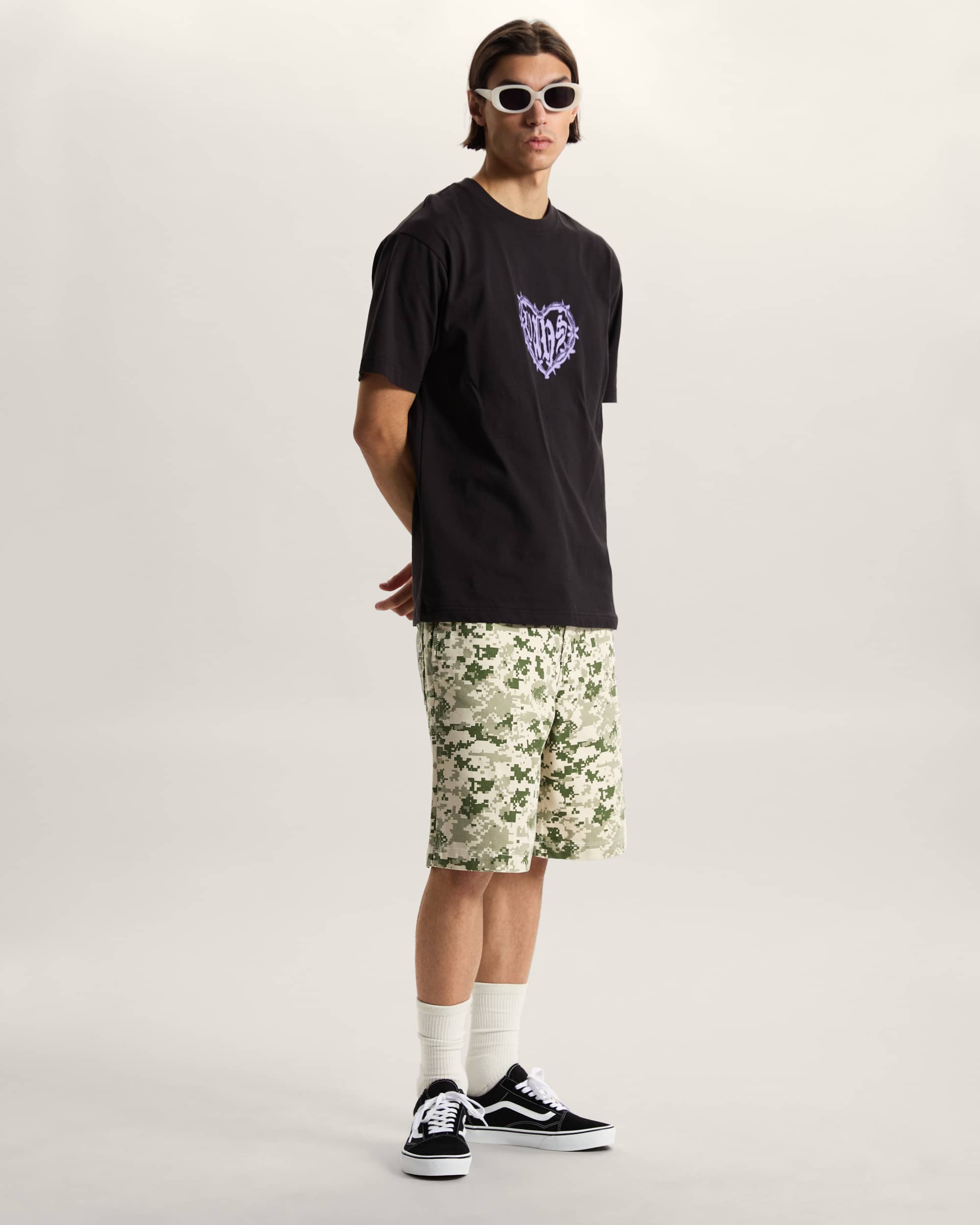 Premium Check5 Baggy Canvasshorts VANS Grn ALT5