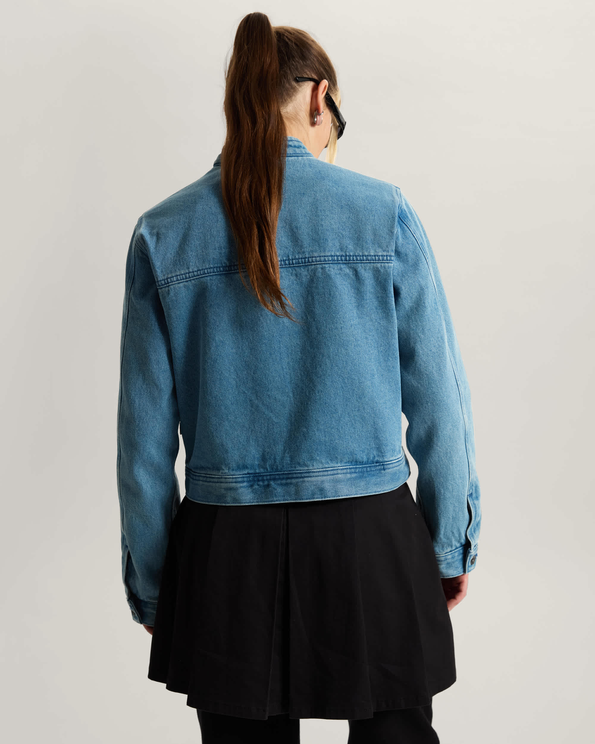 Premium Damen Pomona Kragenlose StationJacke VANS Blau ALT3