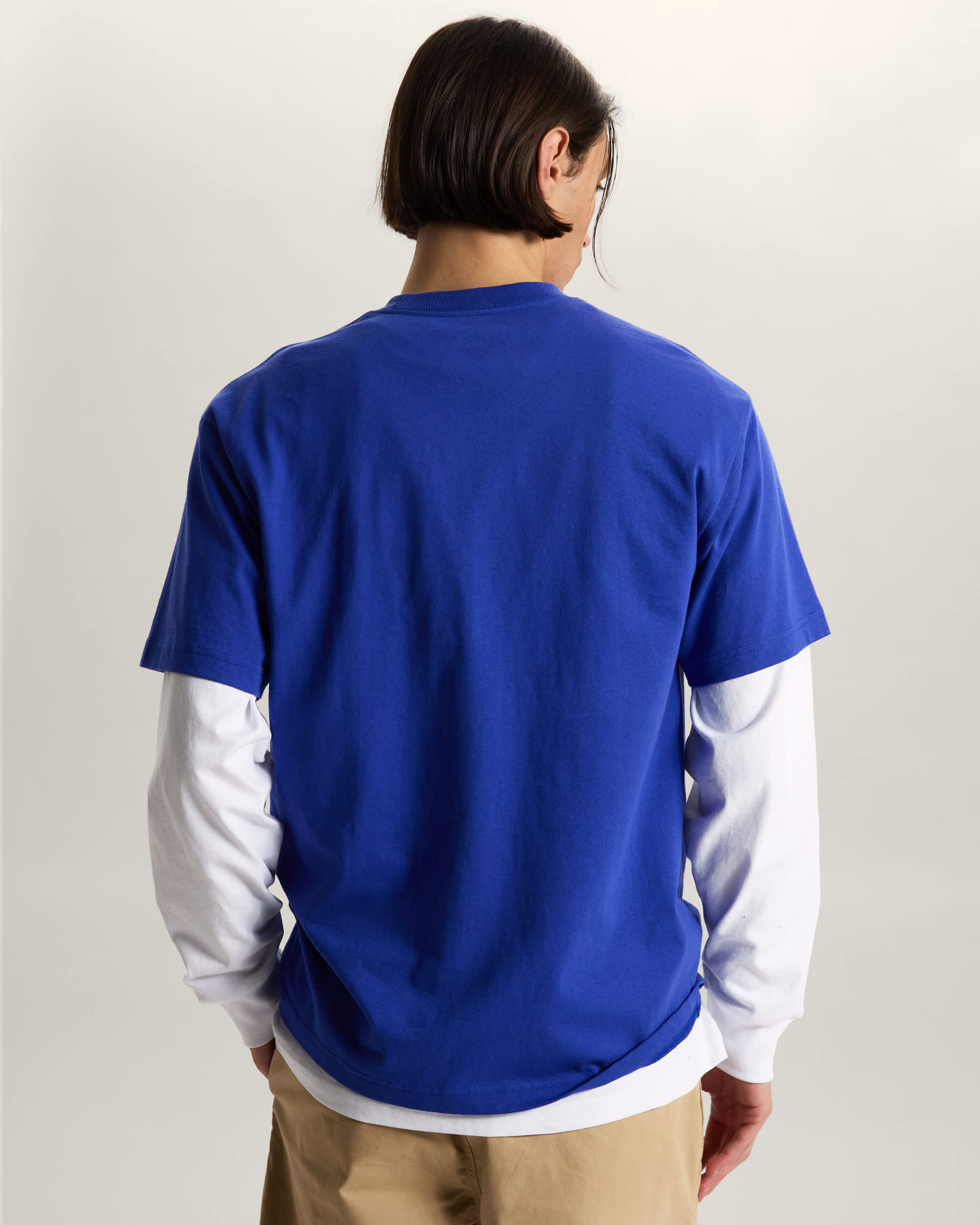 Wavy Script TShirt VANS Blau ALT3