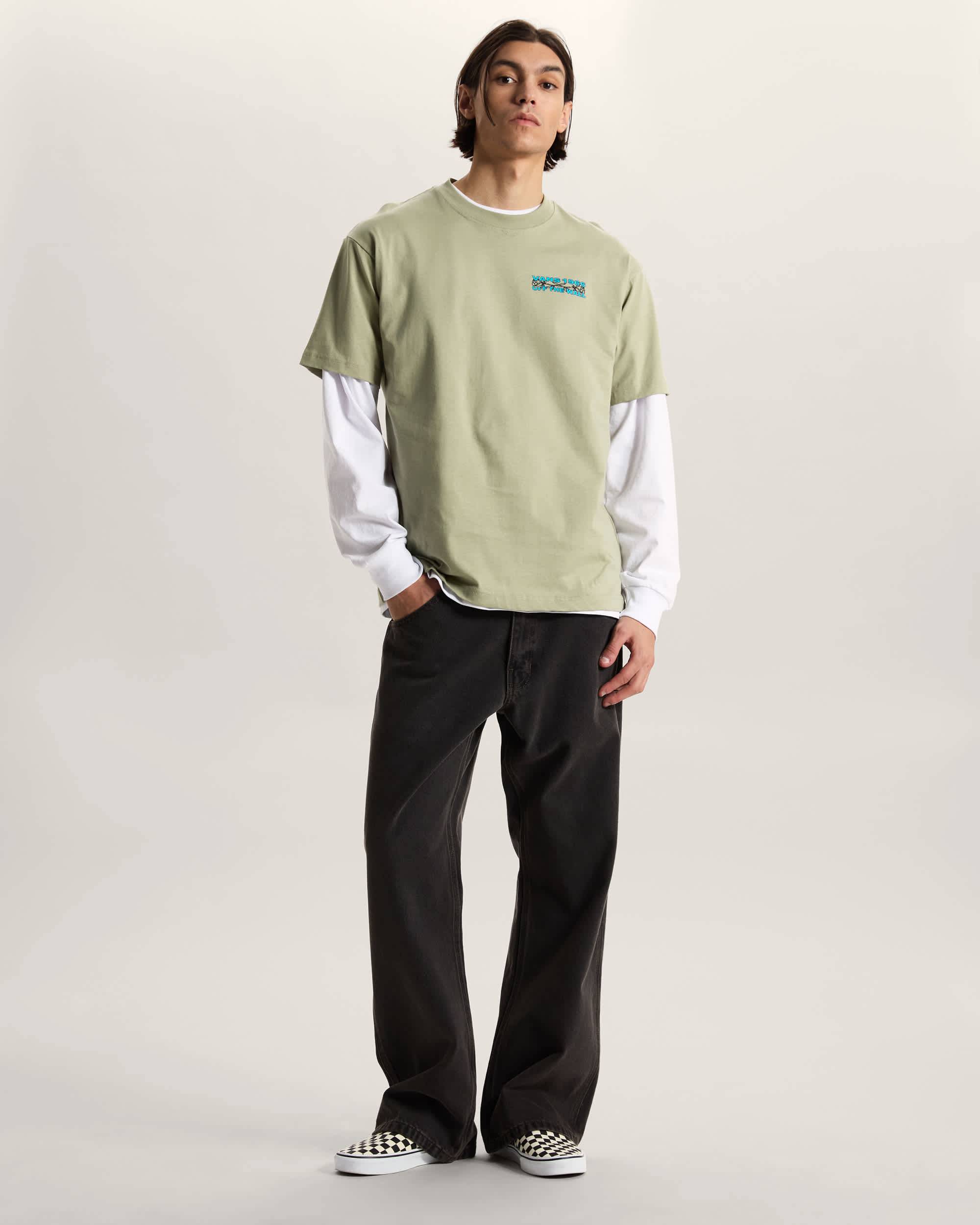 Maglietta Barb Plate Loose VANS Verde ALT4