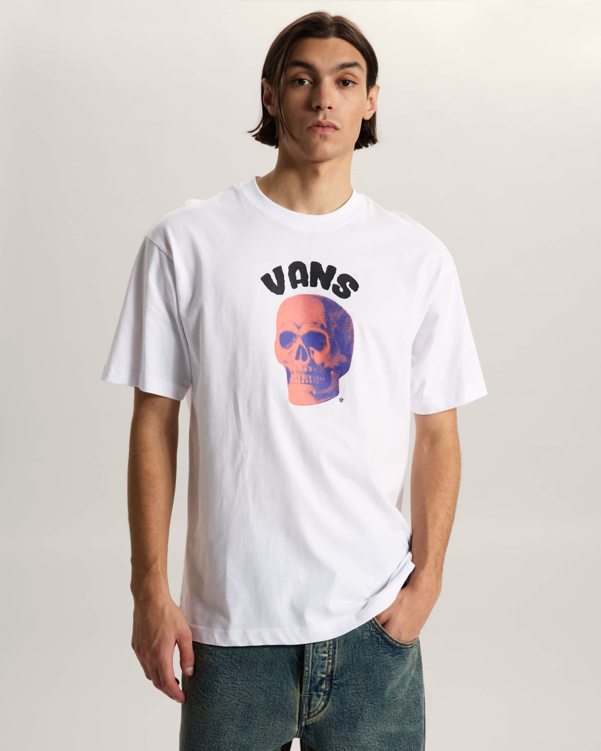 Bone Head Loose TShirt VANS White ALT2