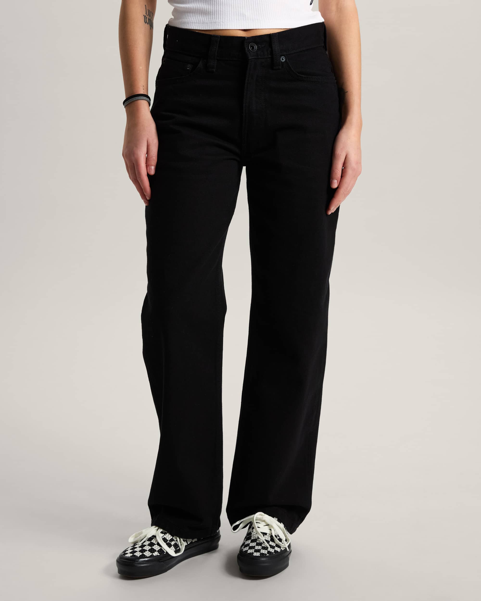 Check5 Hose mit geradem Bein und mittlerer Leibhhe VANS Schwarz ALT2