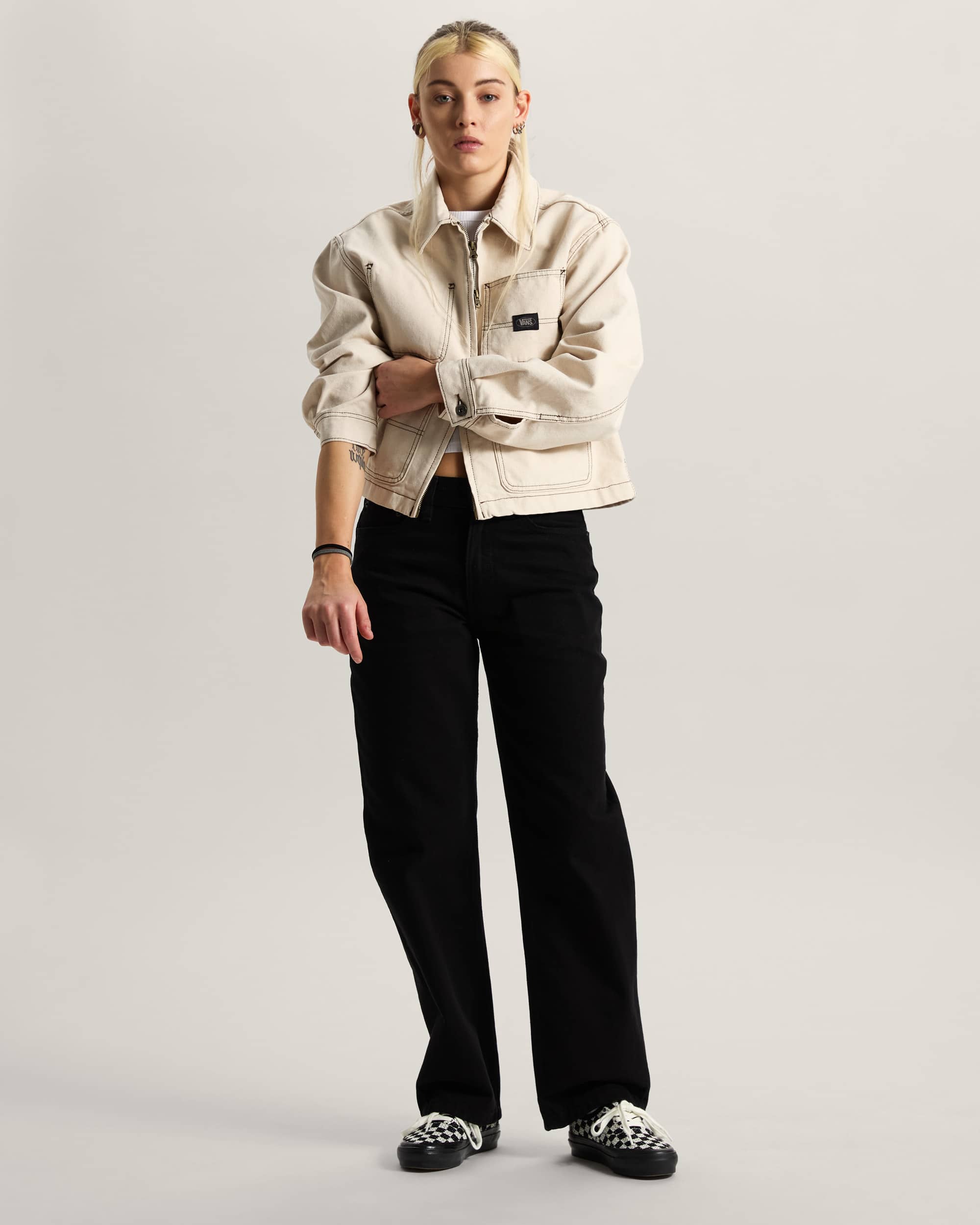 Check5 Hose mit geradem Bein und mittlerer Leibhhe VANS Schwarz ALT5