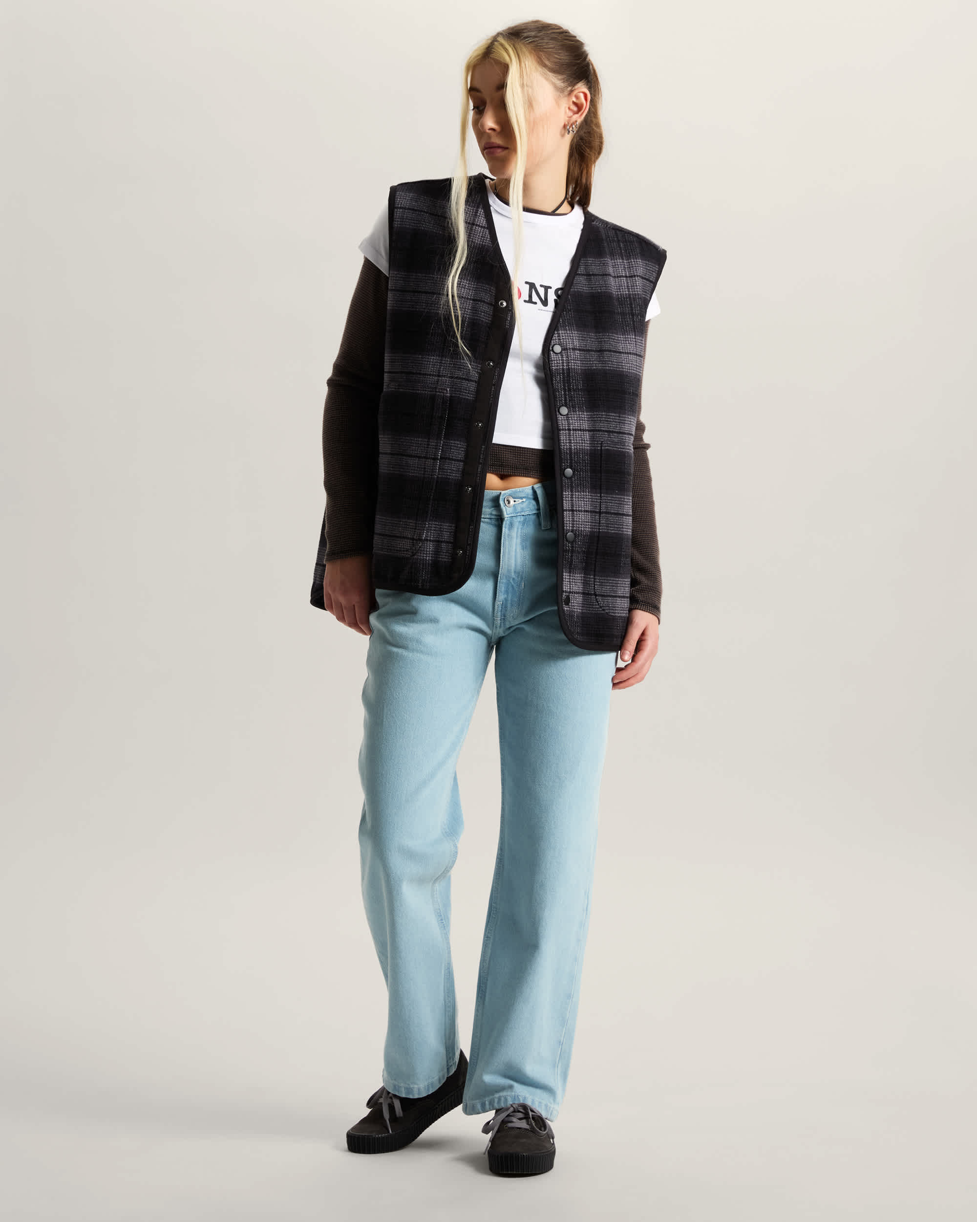 Check5 Hose mit geradem Bein und mittlerer Leibhhe VANS Blau ALT5