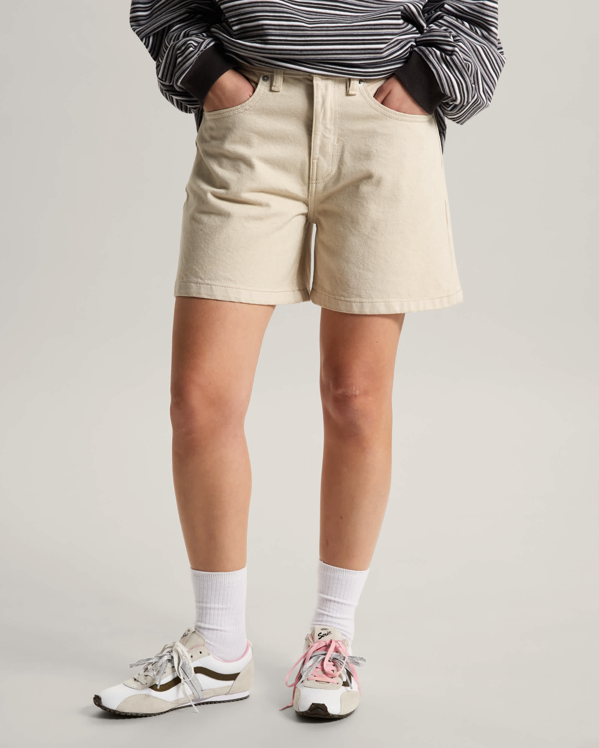 Check5 Shorts mit mittlerer Leibhhe VANS Beige ALT2