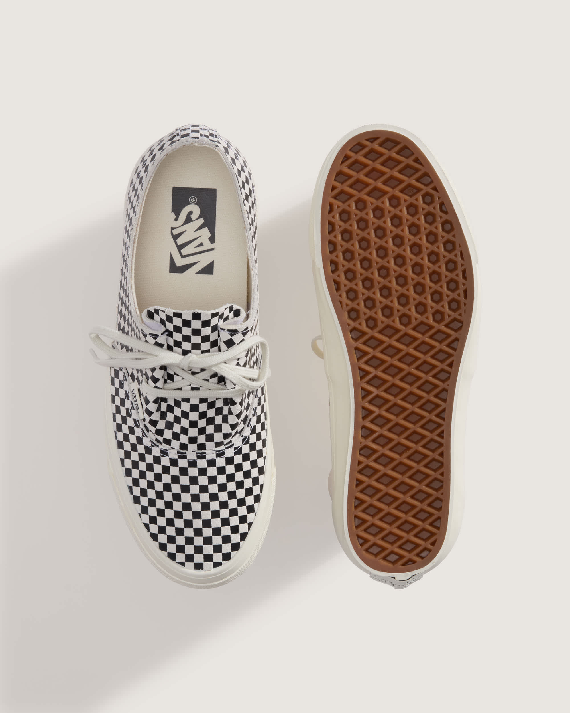 Chaussures Premium Authentic Ease Checkerboard VANS Noir ALT2