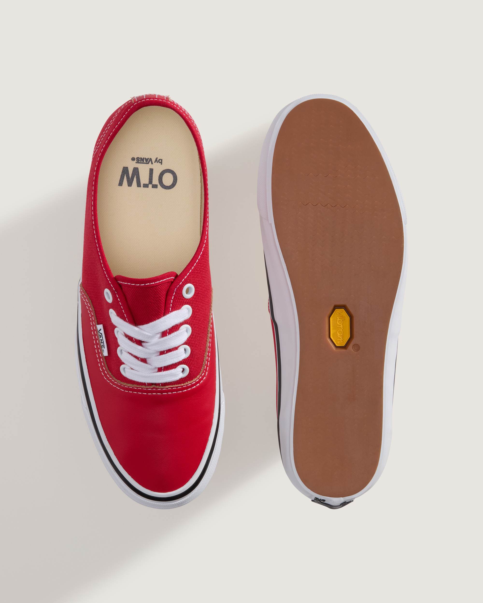 Chaussures OTW Authentic 44 Siped Vibram VANS Rouge ALT2