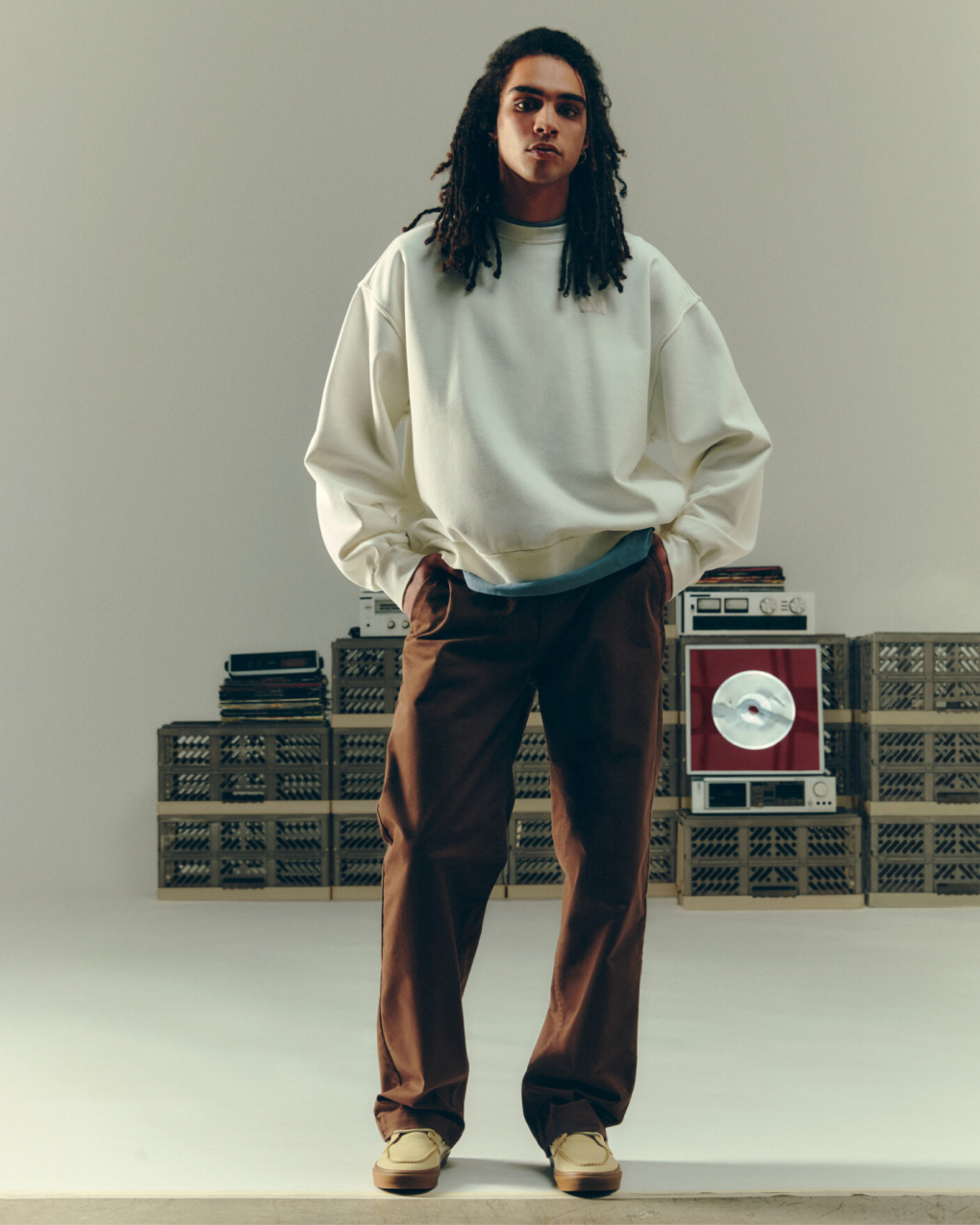 Chaussures bateau 2Eyelet VANS Beige ALT1