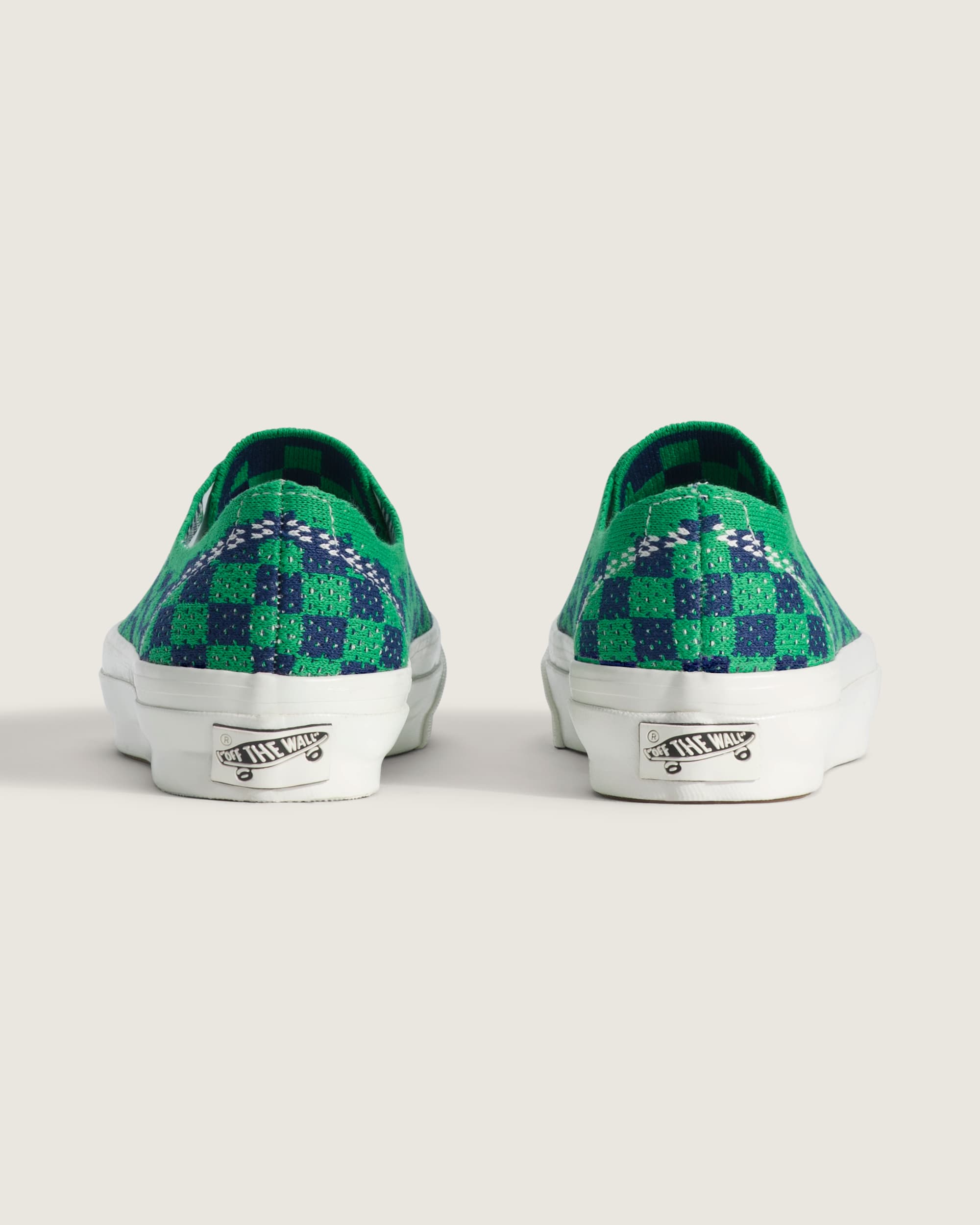Tnis Premium Authentic Checkerboard VANS Verde ALT4