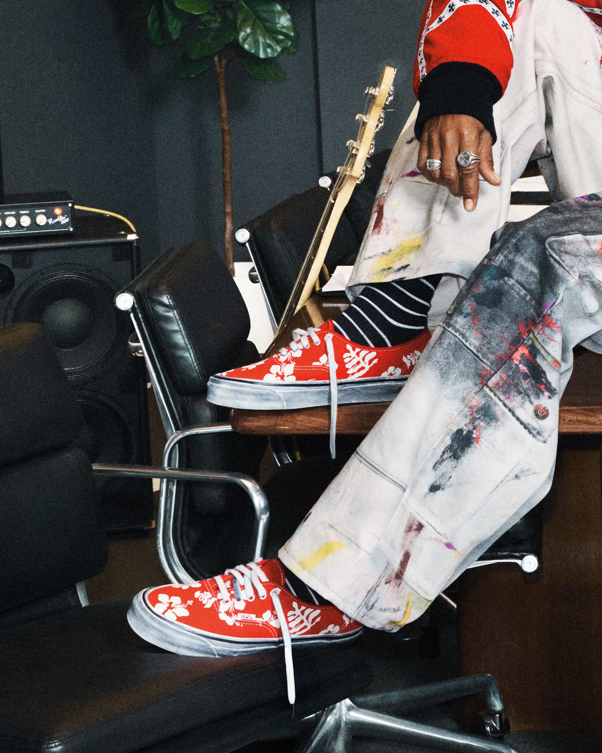 Premium Authentic Shoes VANS Red ALT5