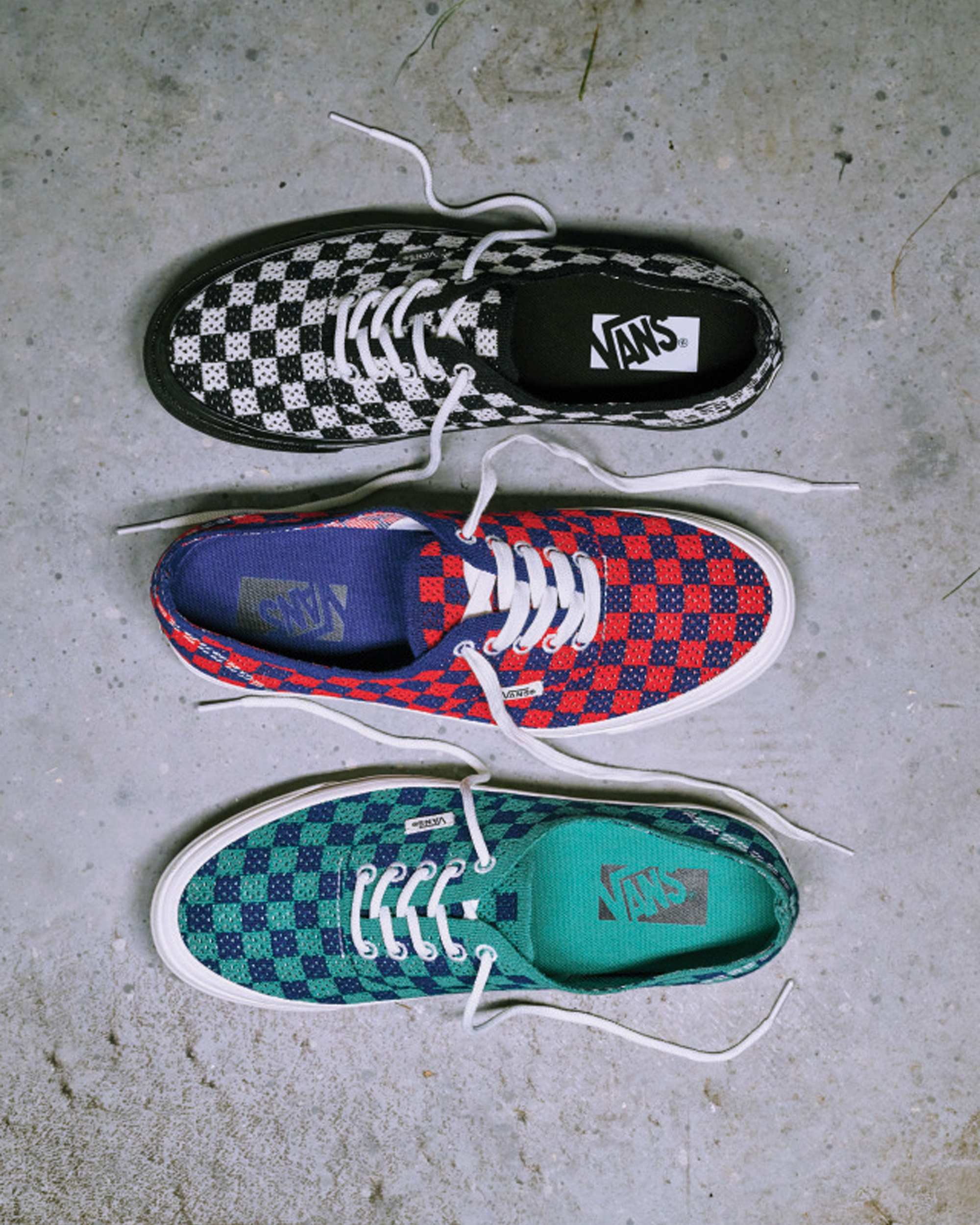 Tnis Premium Authentic Checkerboard VANS Vermelho ALT6
