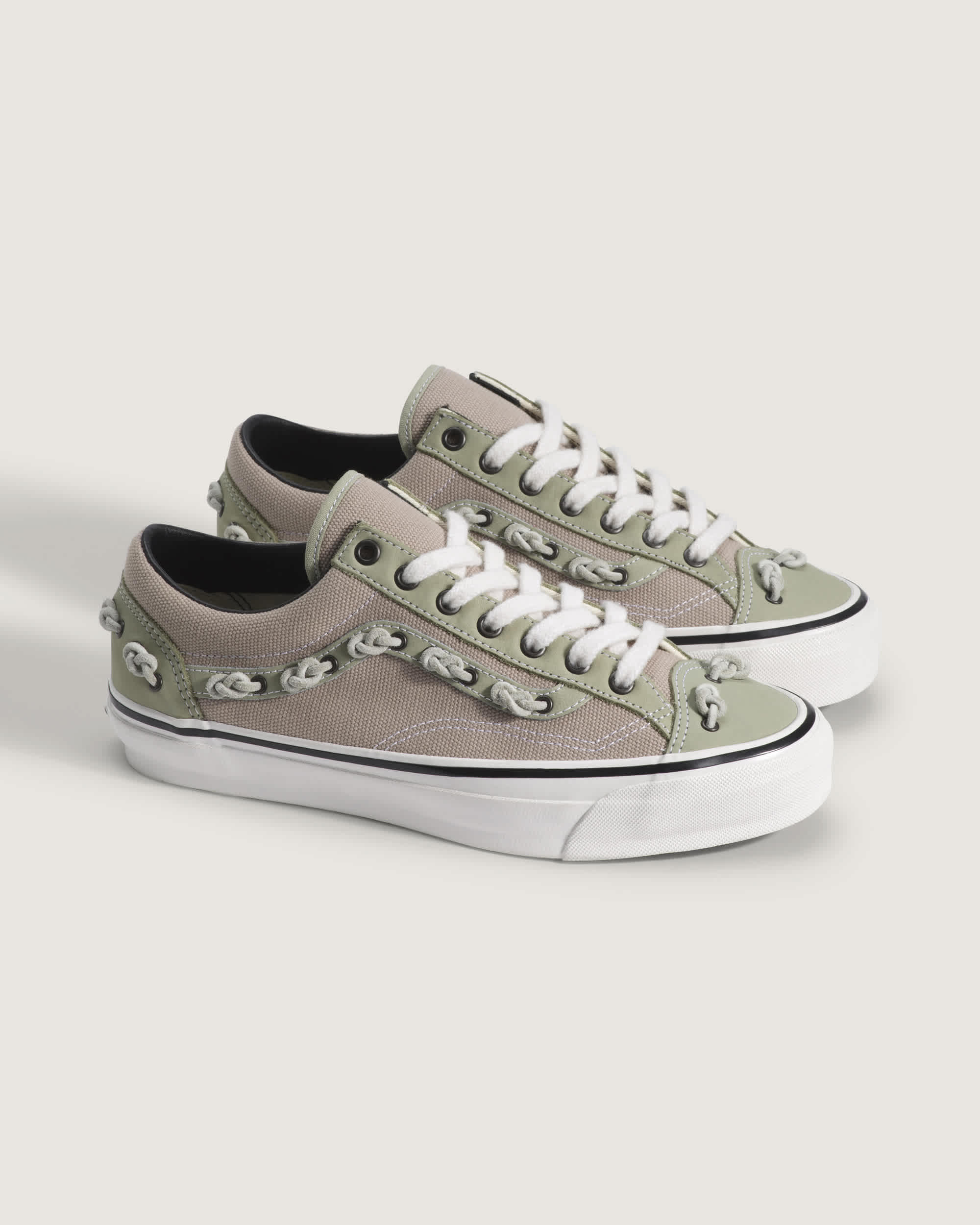 Zapatillas OTW Old Skool 36 Knot Vibram VANS VerdeRosa ALT1