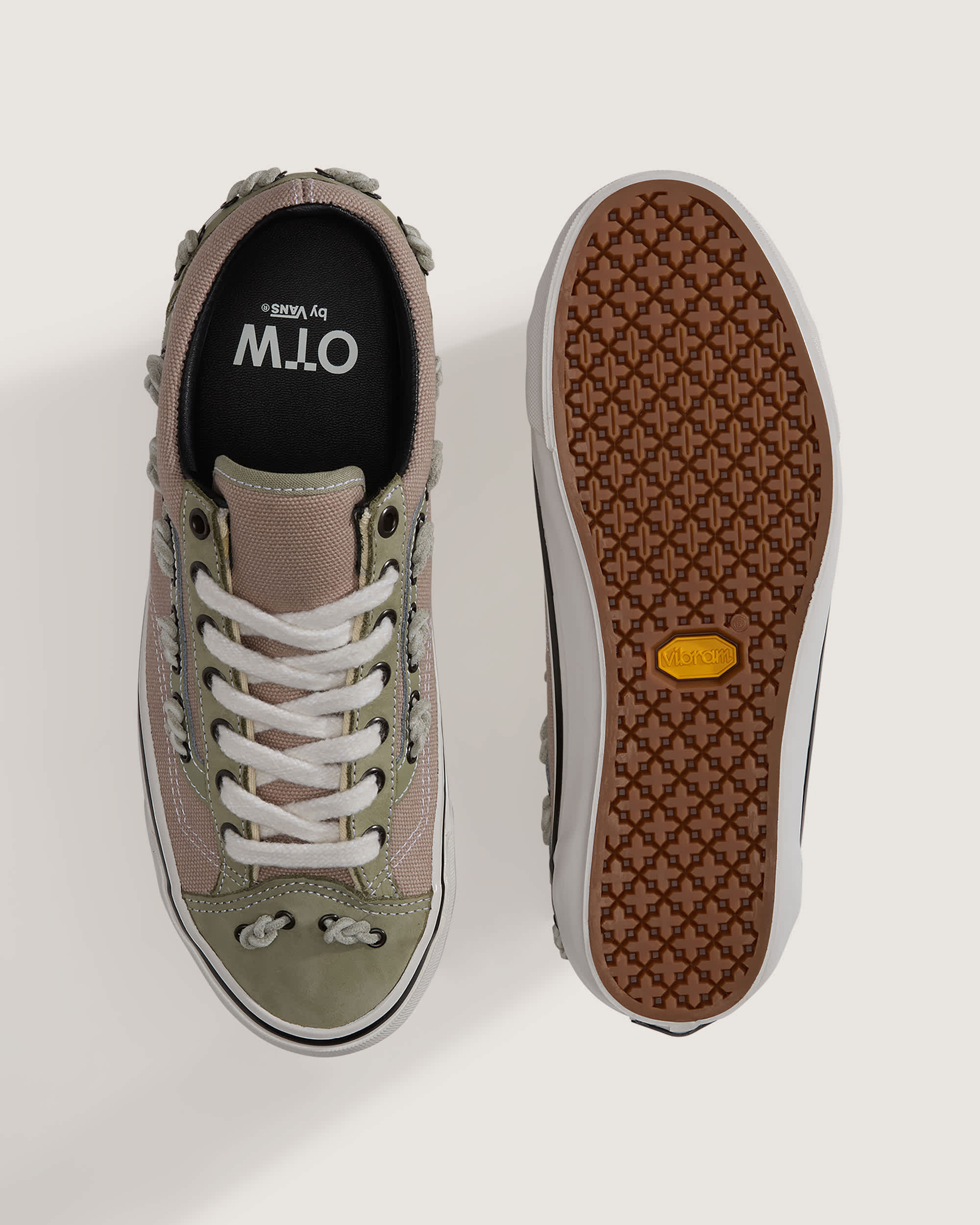 Zapatillas OTW Old Skool 36 Knot Vibram VANS VerdeRosa ALT2