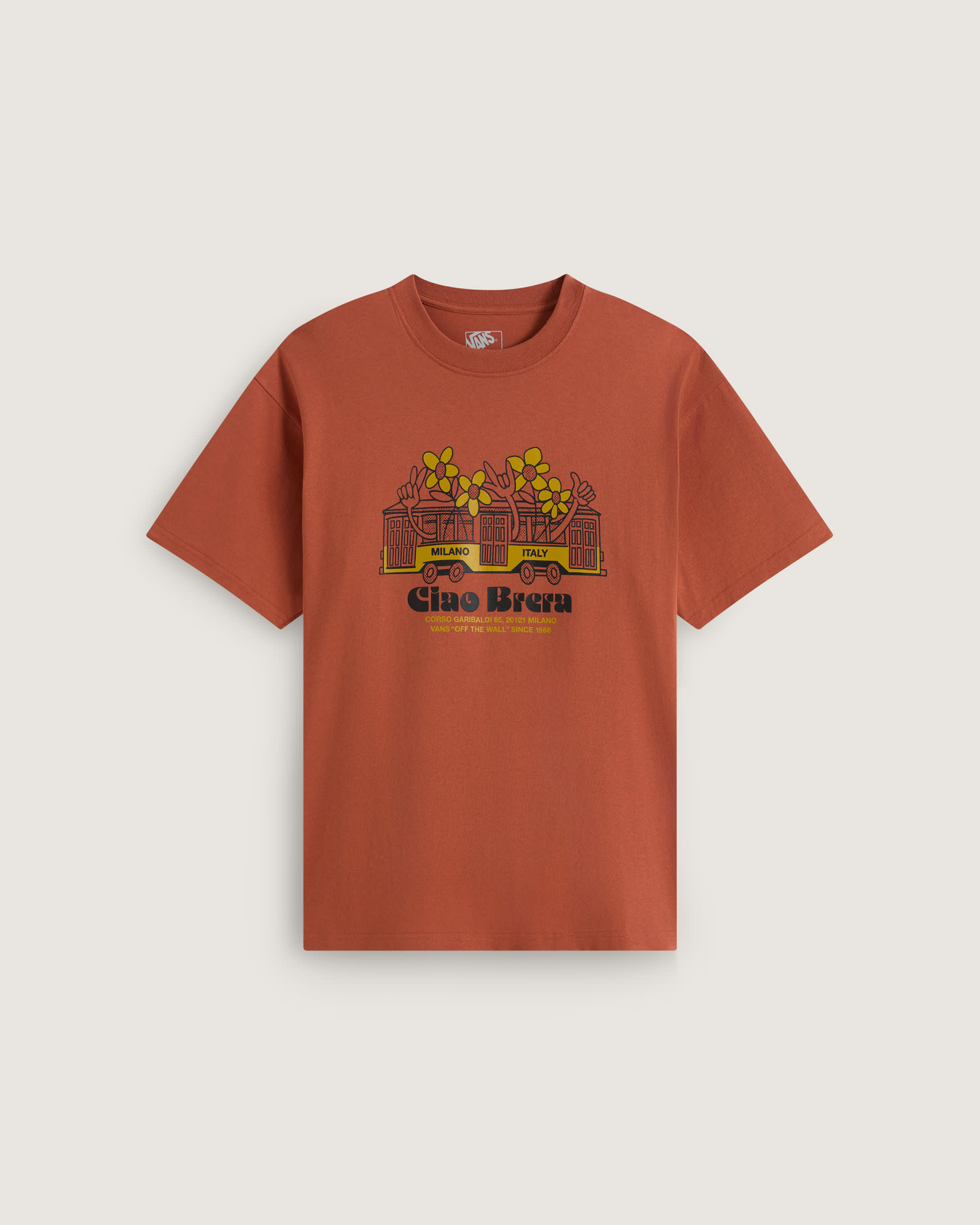 Maglietta Milano Ciao Brera VANS Arancio HERO