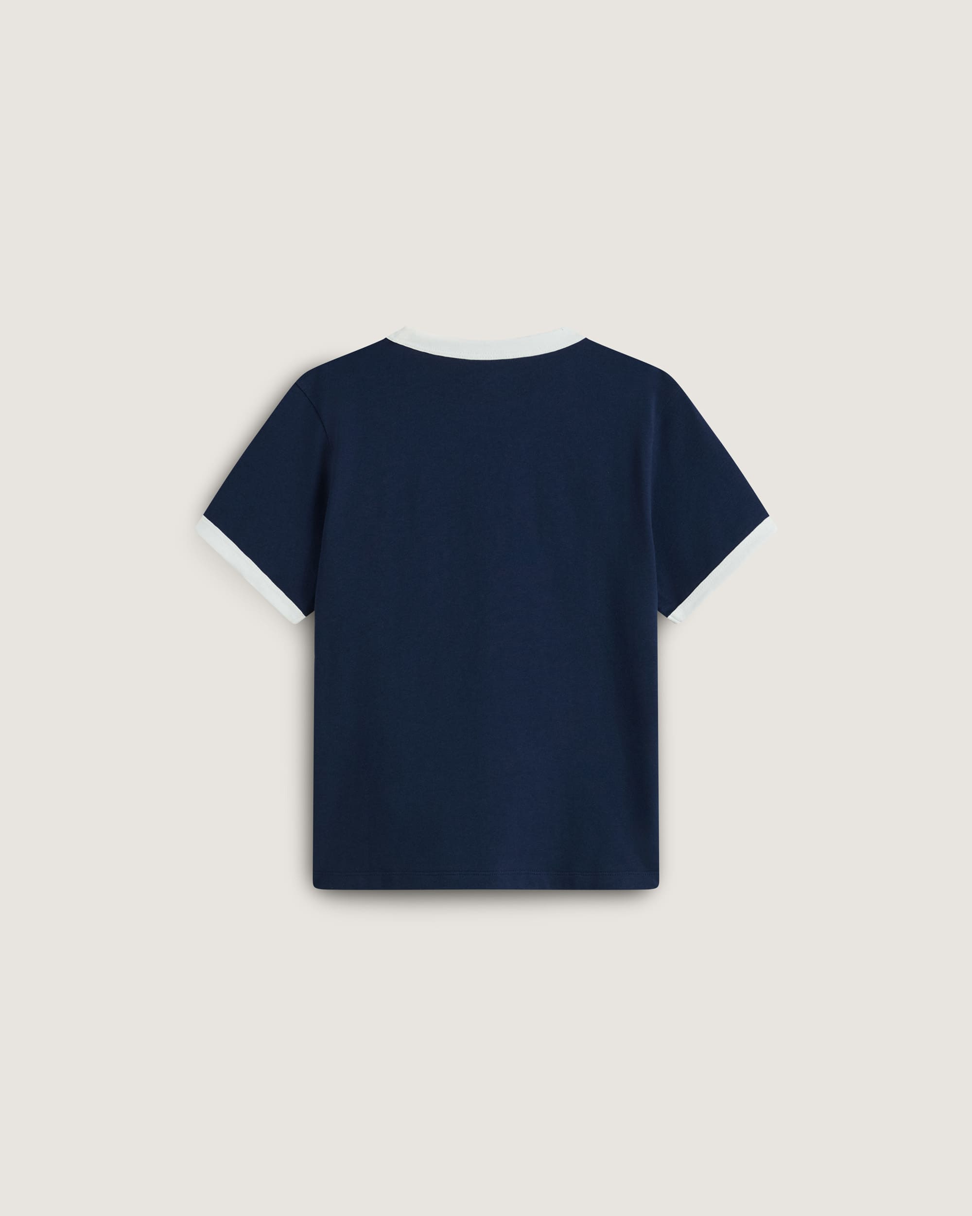 Tshirt Milano Ciao Brera Ringer VANS BleuBlanc ALT1
