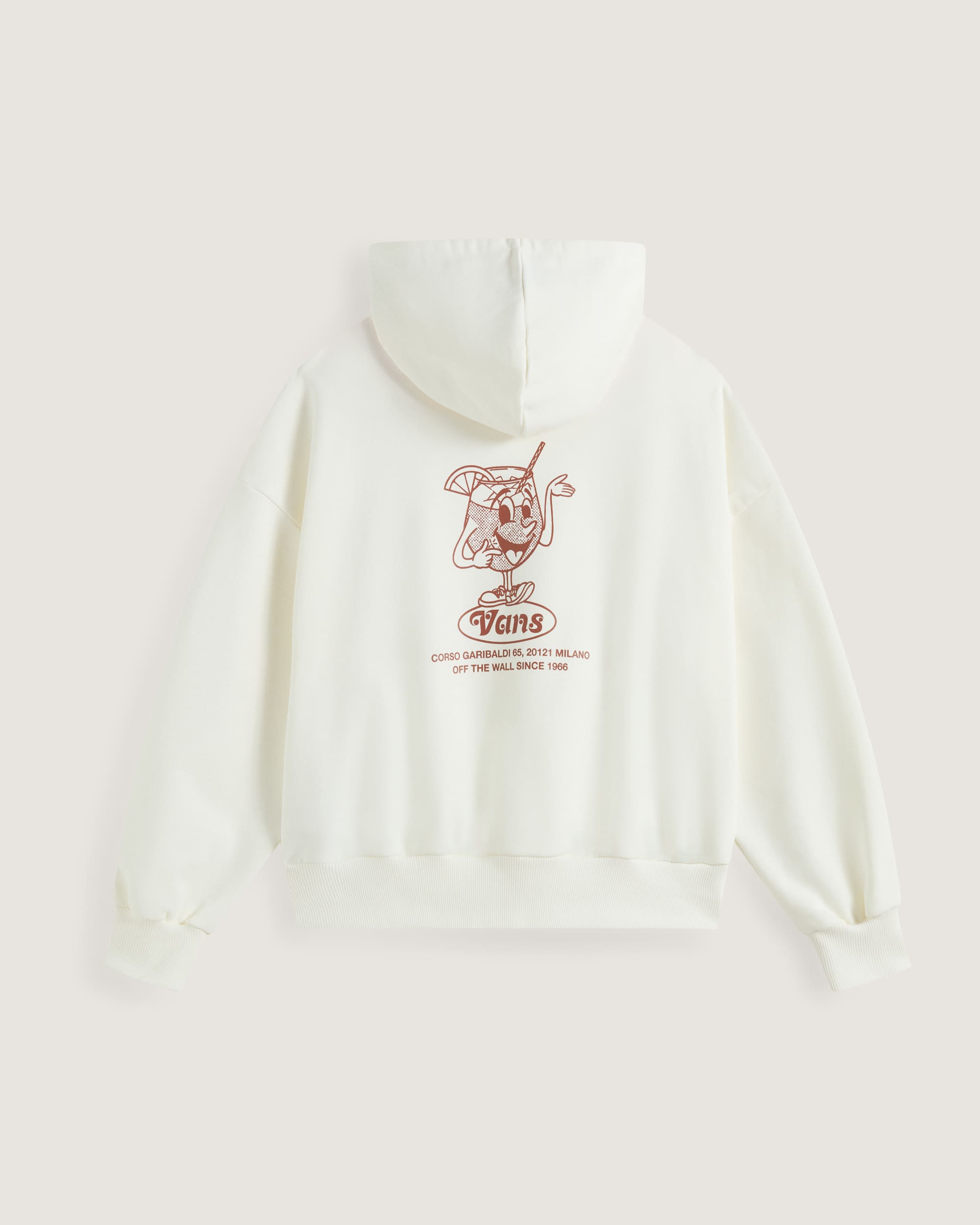 Felpa con cappuccio Milano Aperitivo Retro VANS Bianco ALT1