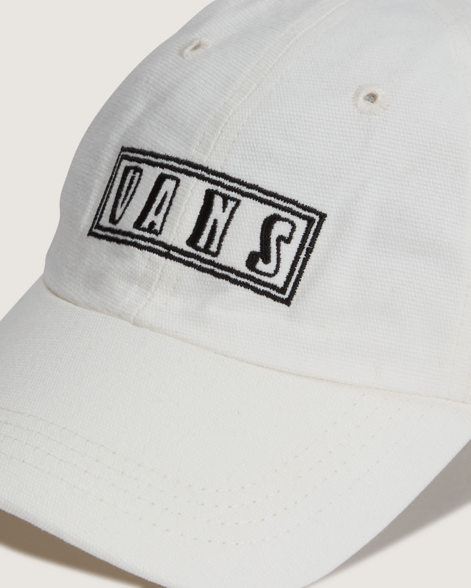 Berlin Half Box Curved Bill Jockey Hat VANS White ALT2