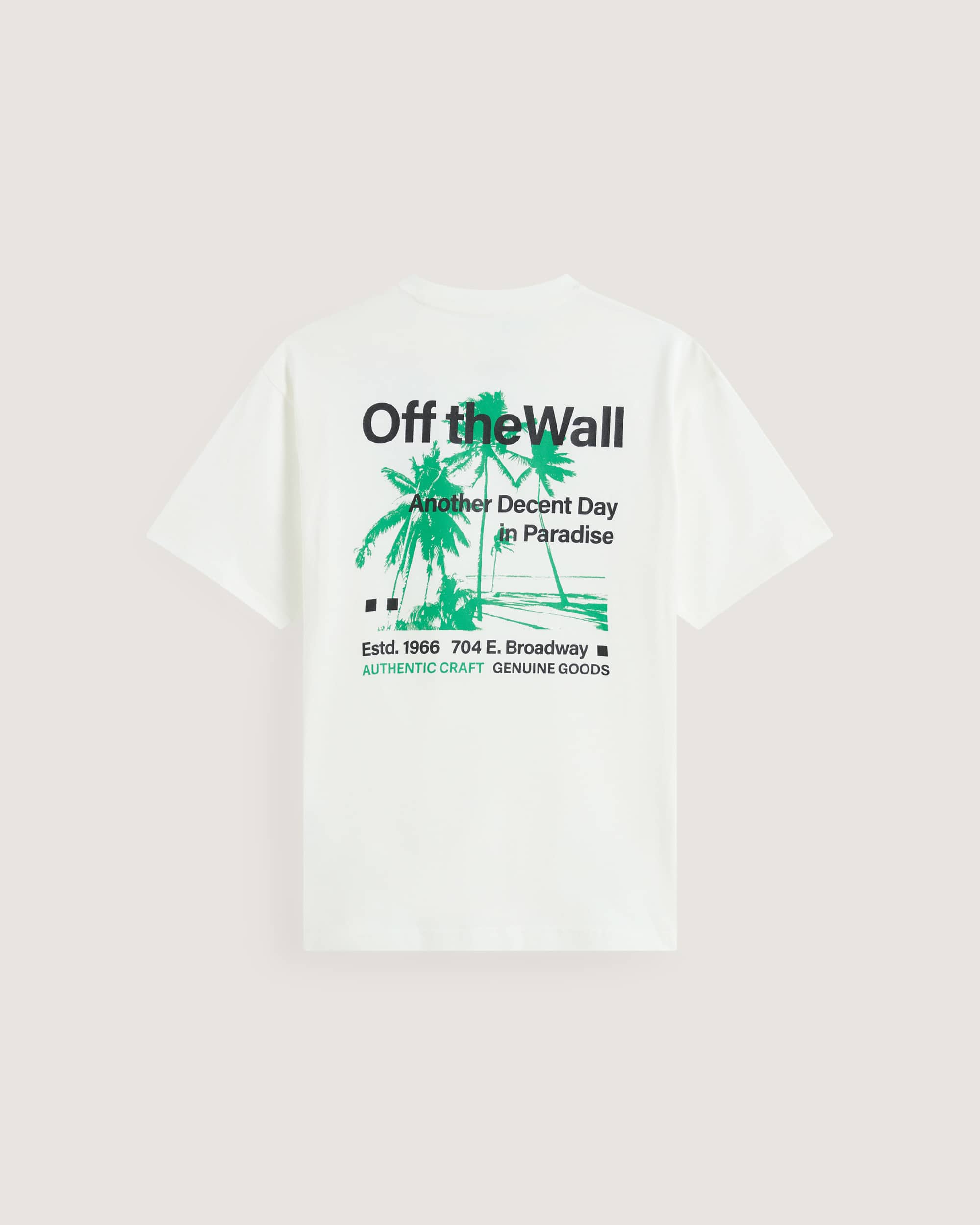 DECENT DAY IN PARADISE SS TEE Black VANS White ALT1