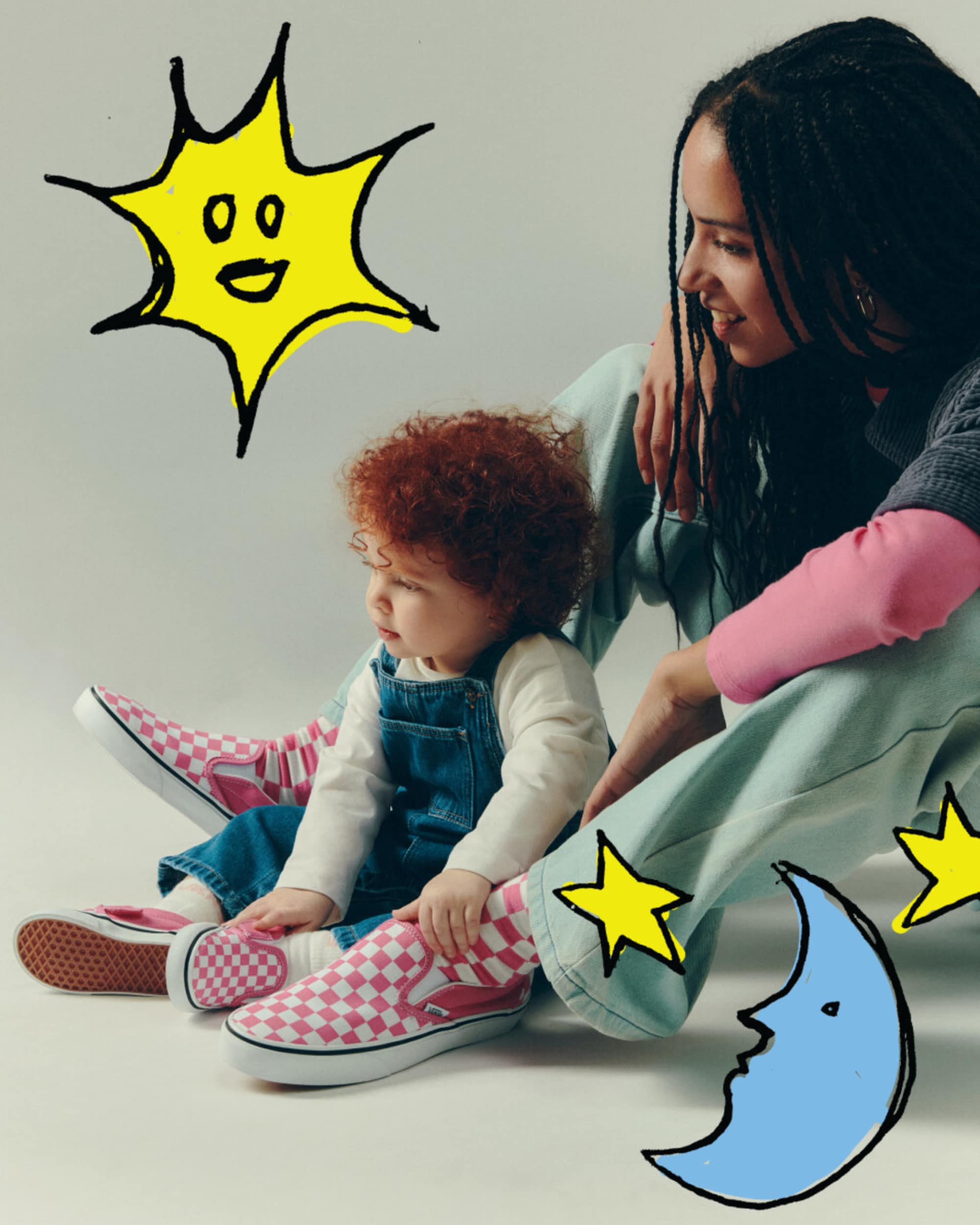 Buty Classic SlipOn Checkerboard VANS Rowy ALT1