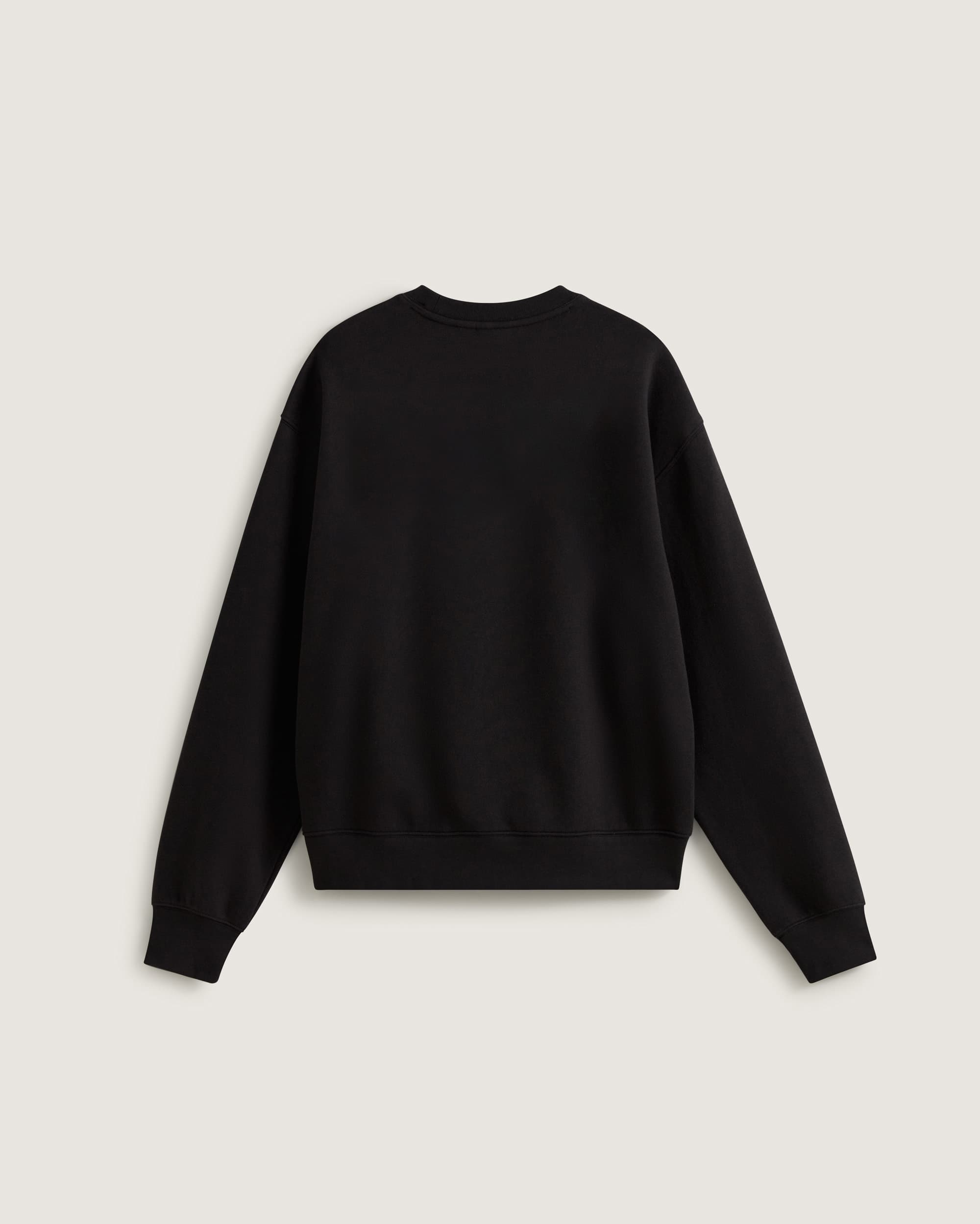 StretchSweatshirt mit Rundhalsausschnitt und Logo VANS Schwarz ALT1