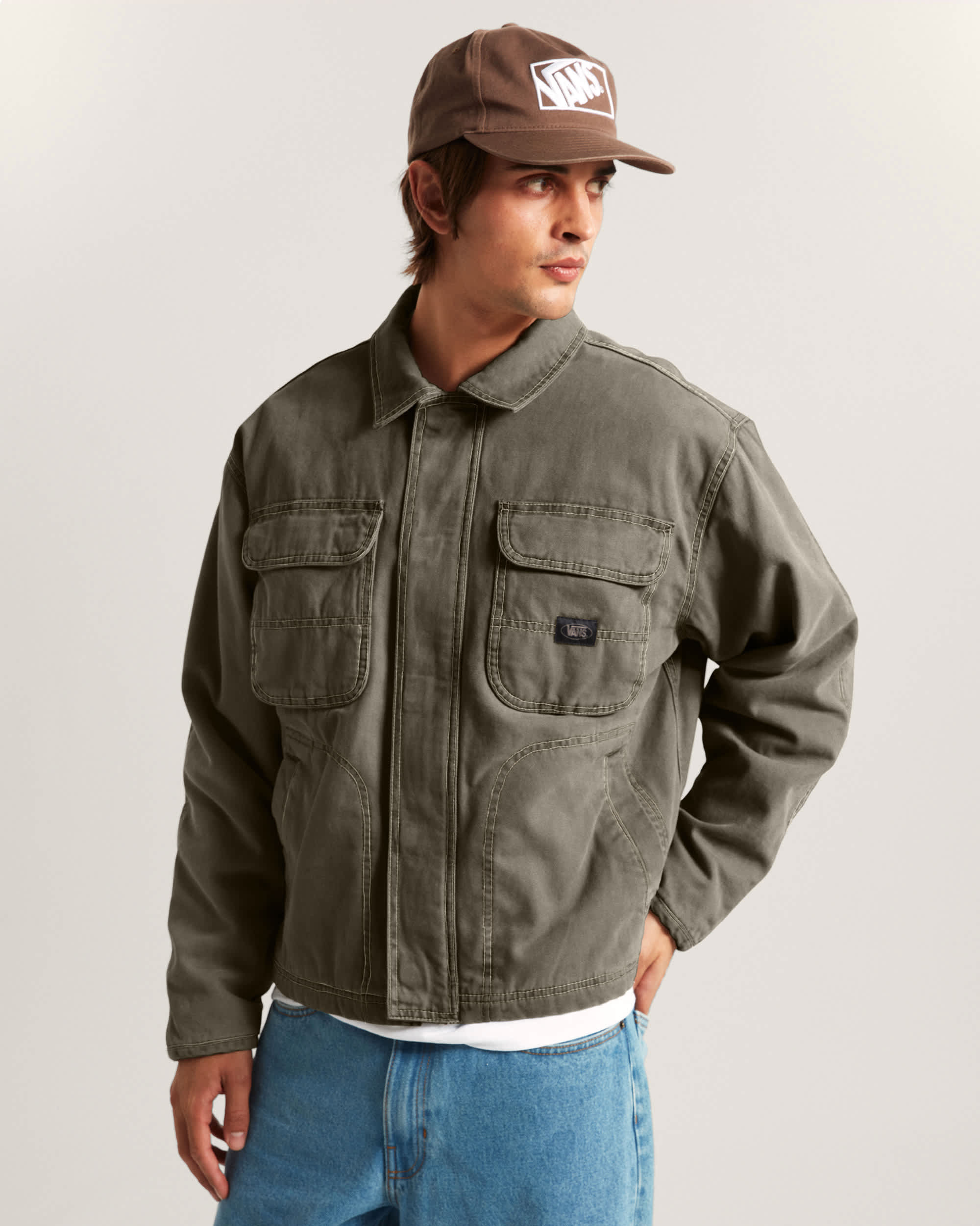 Umber Pigment CanvasJacke VANS Beige ALT2