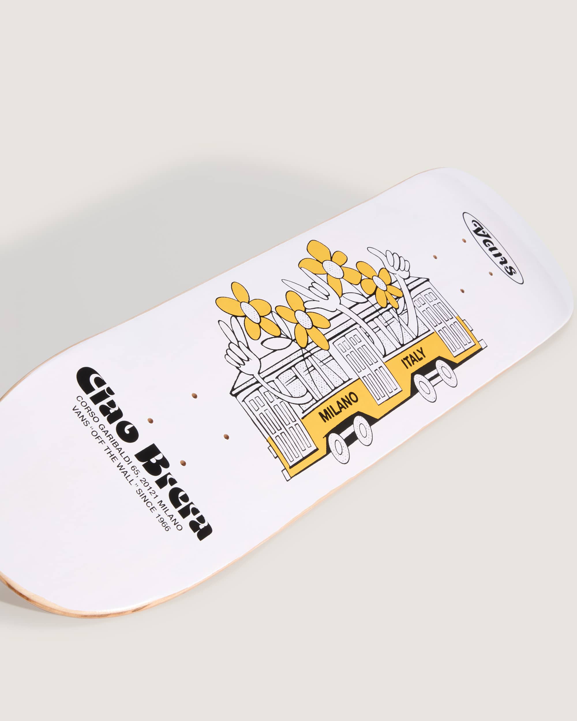 CIAO BRERA SKATE DECK VANS Bianco alt1