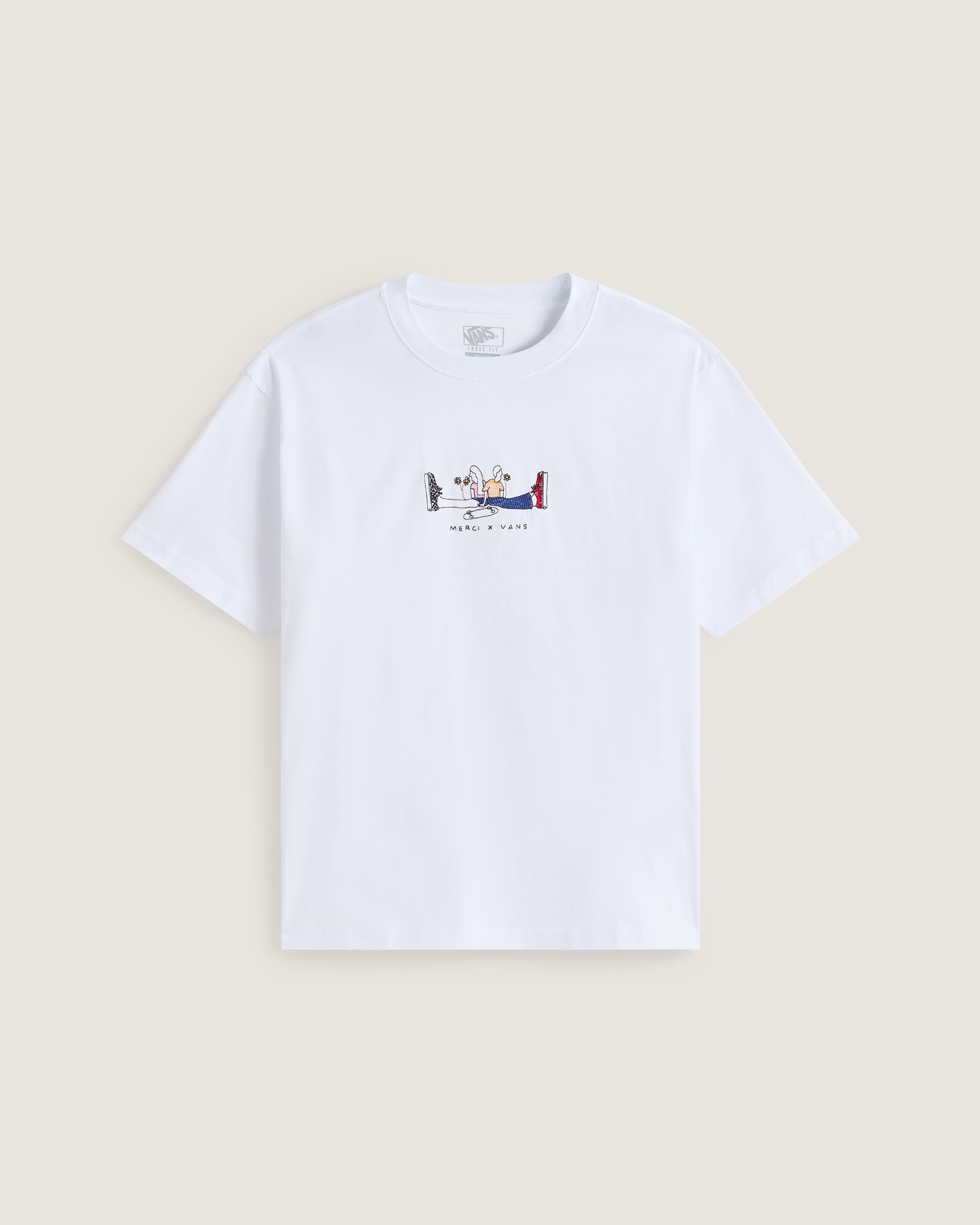 Llgance est dsordre 01 Tshirt Merci x Vans VANS Blanc HERO