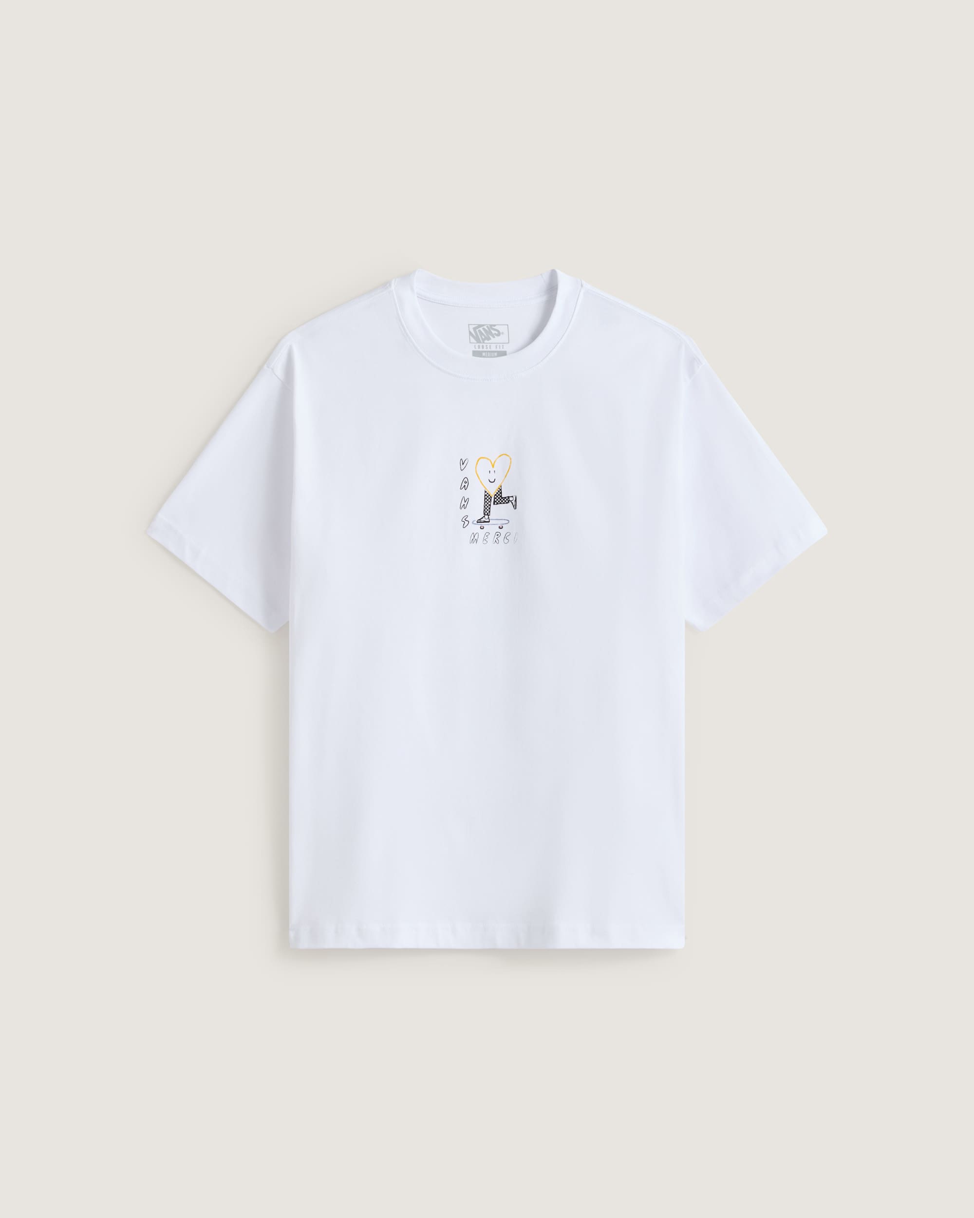 Llgance est dsordre 02 Tshirt Merci x Vans VANS Blanc HERO