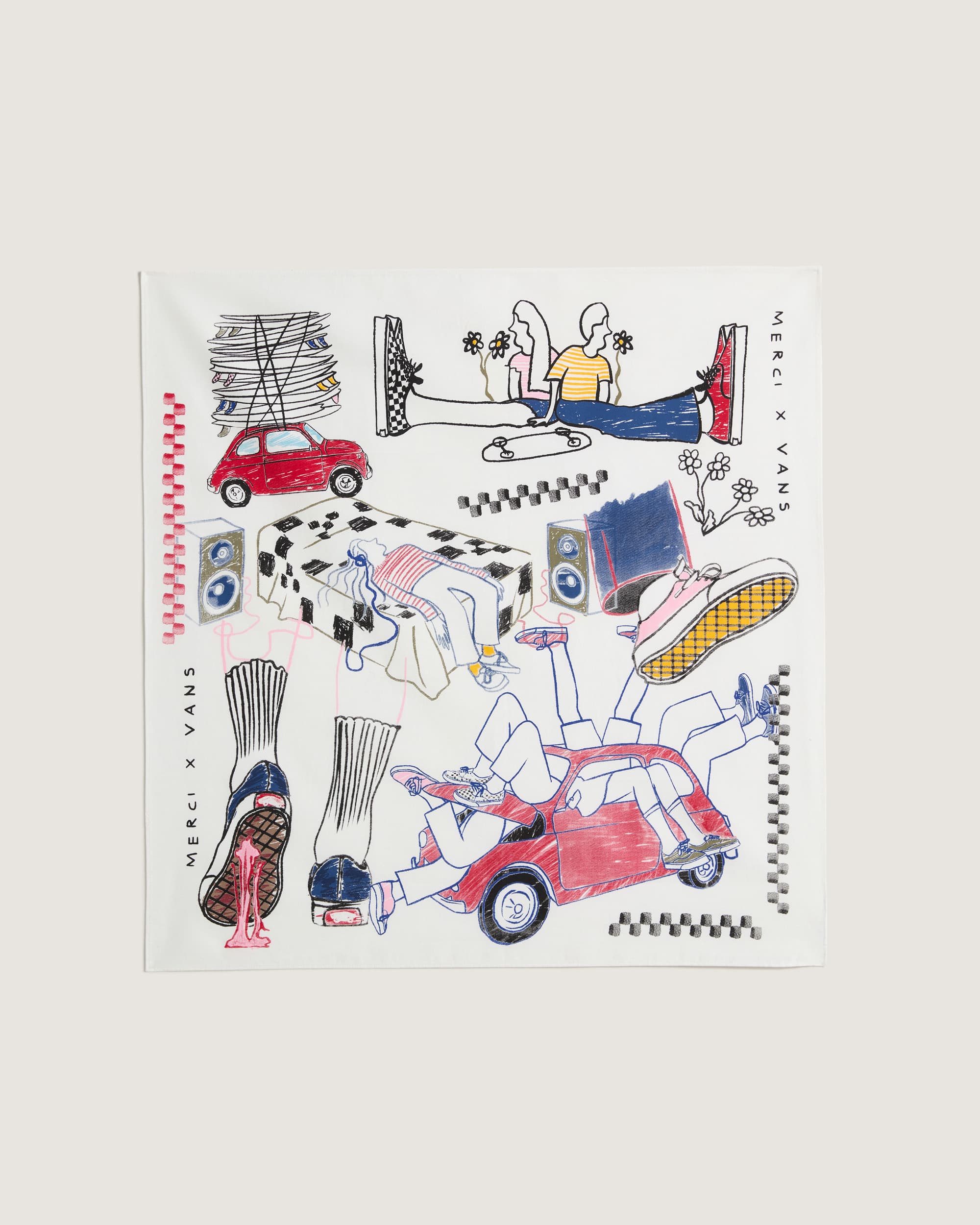 Bandana 02 lgance en Dsordre Merci x Vans VANS Blanc HERO