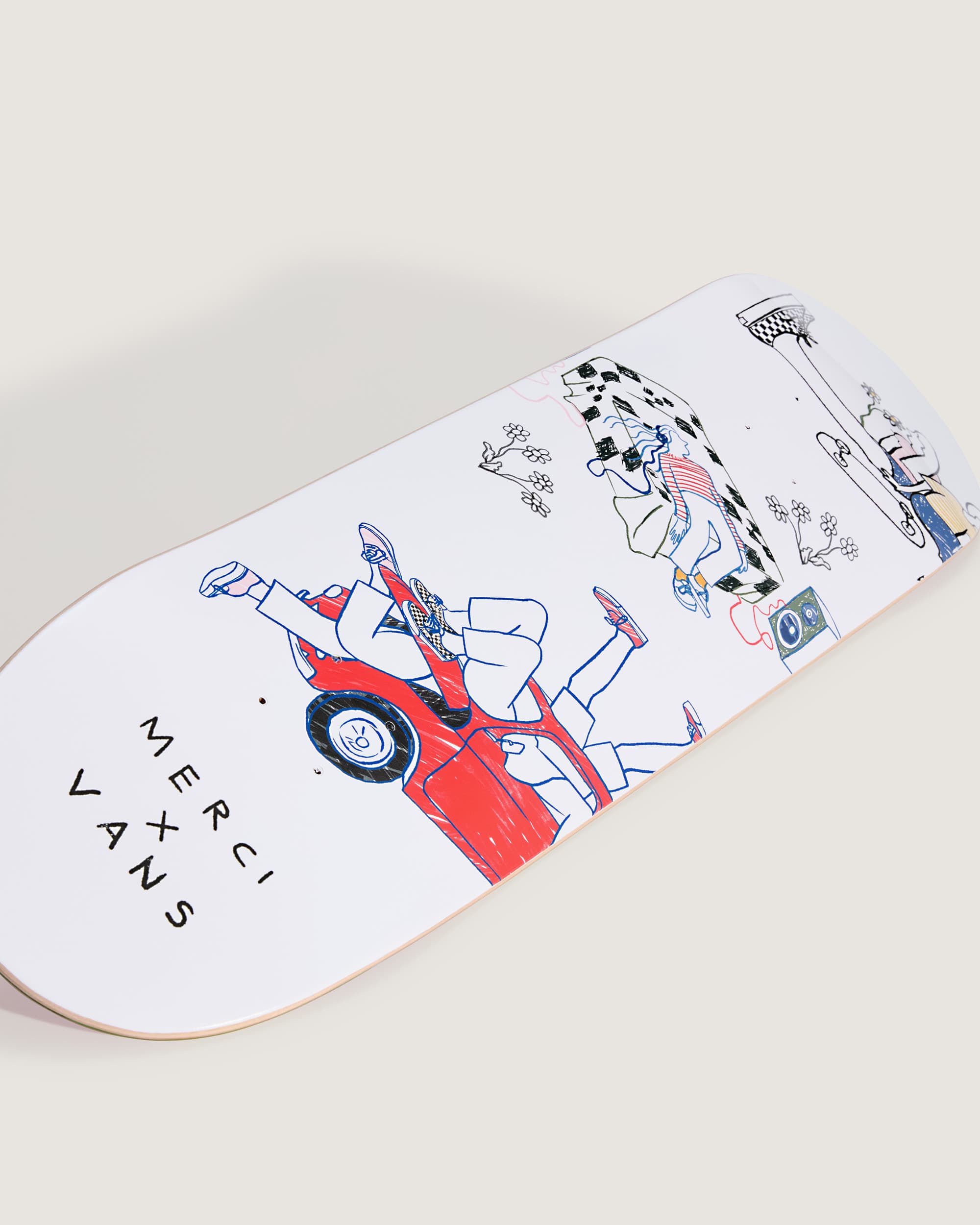 Planche de Skate Je Ne Vais Pas Bien Merci x Vans VANS Blanc ALT1