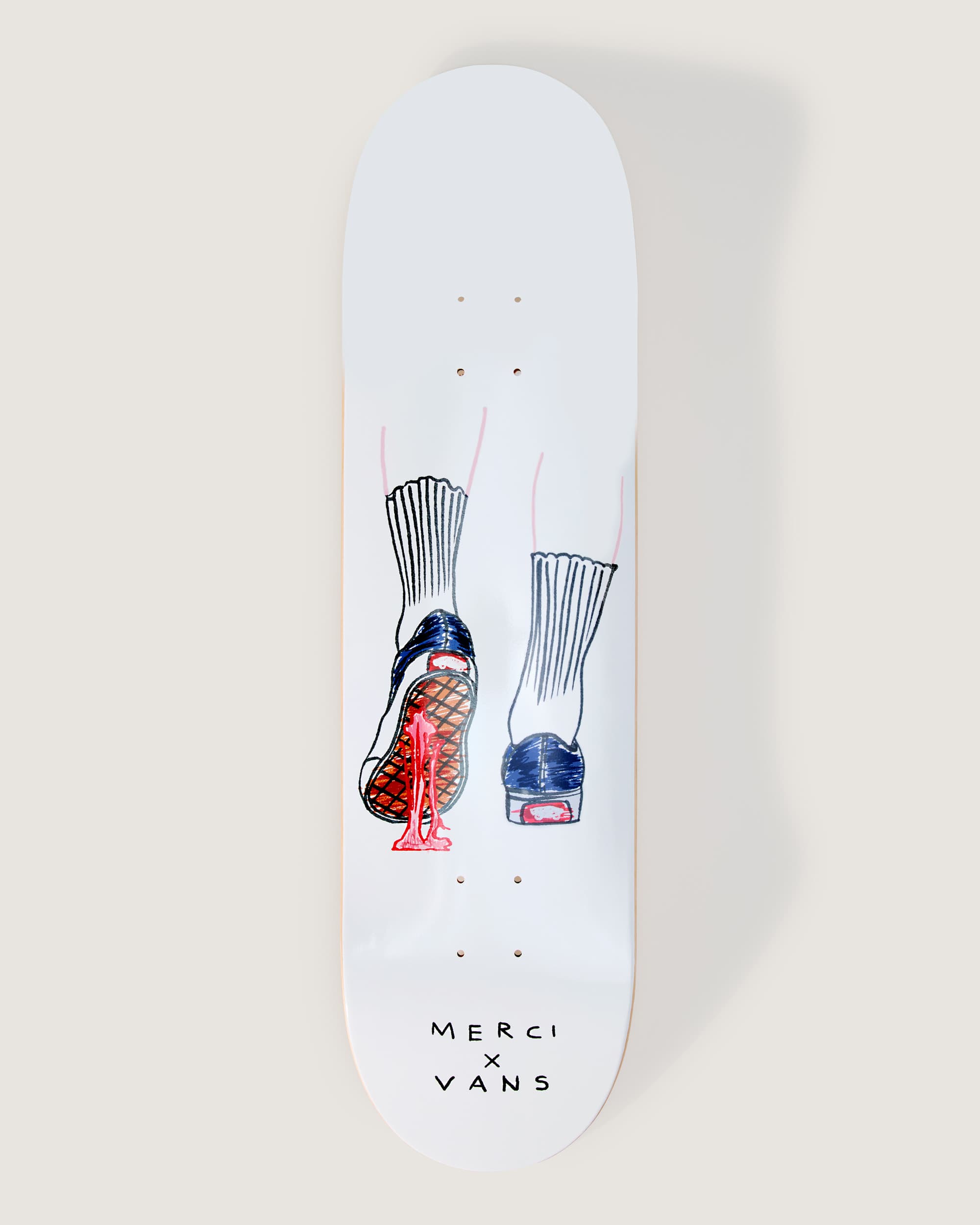 Planche de Skate lgance Merci x Vans VANS Blanc HERO