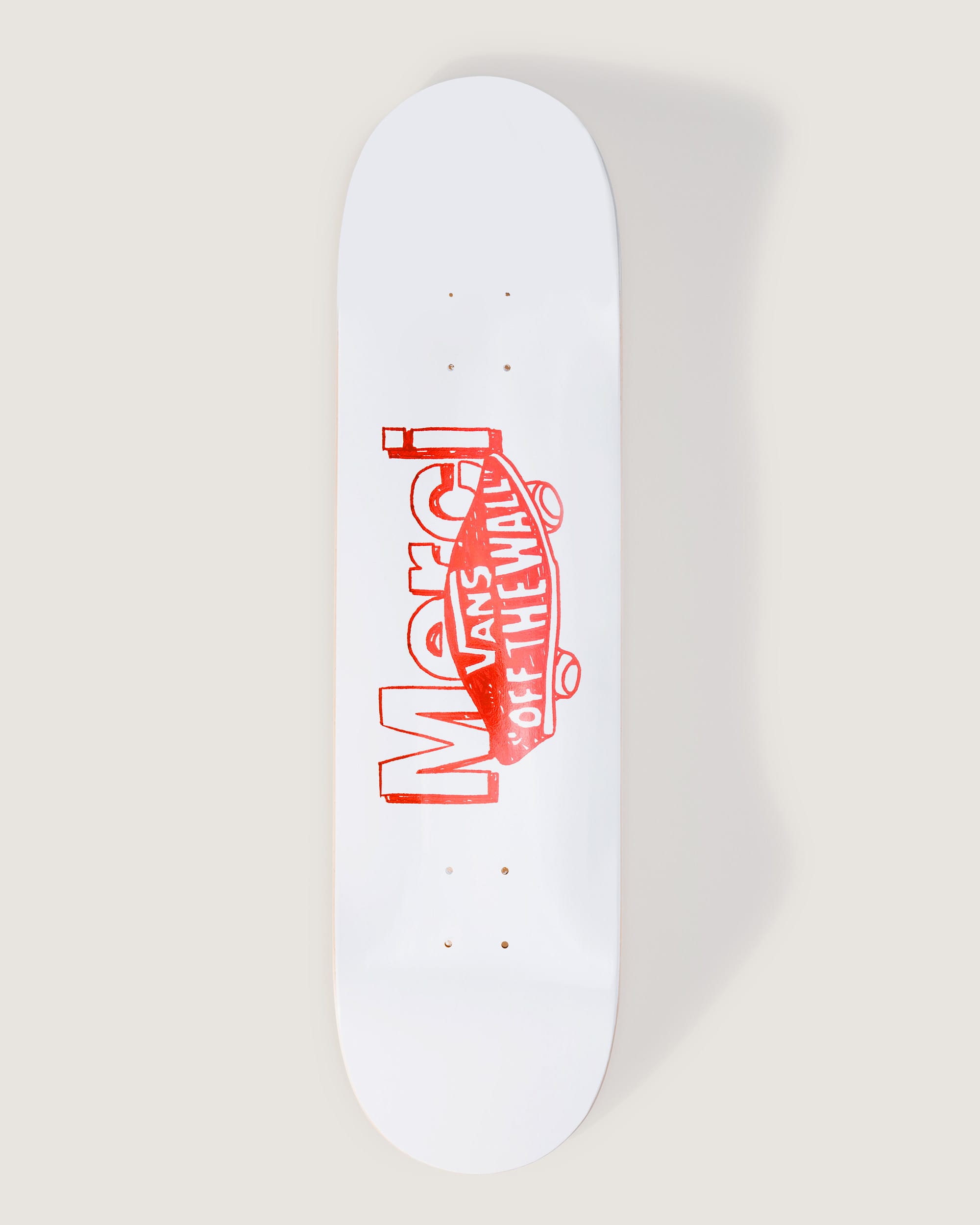 Planche de Skate Merci Logo Merci x Vans VANS Blanc HERO