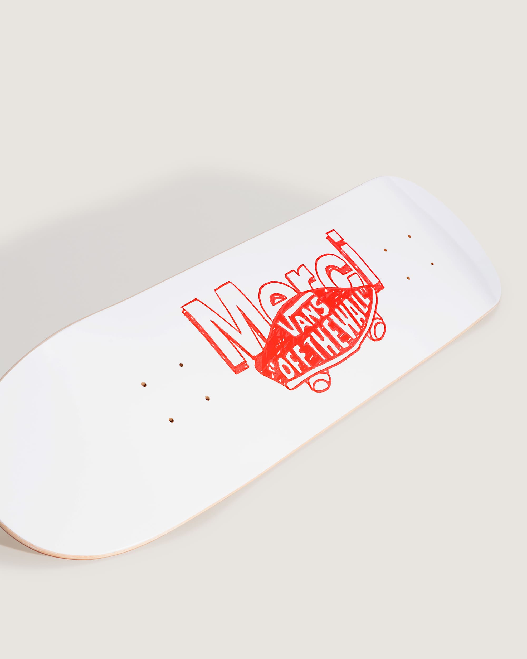 Planche de Skate Merci Logo Merci x Vans VANS Blanc ALT1