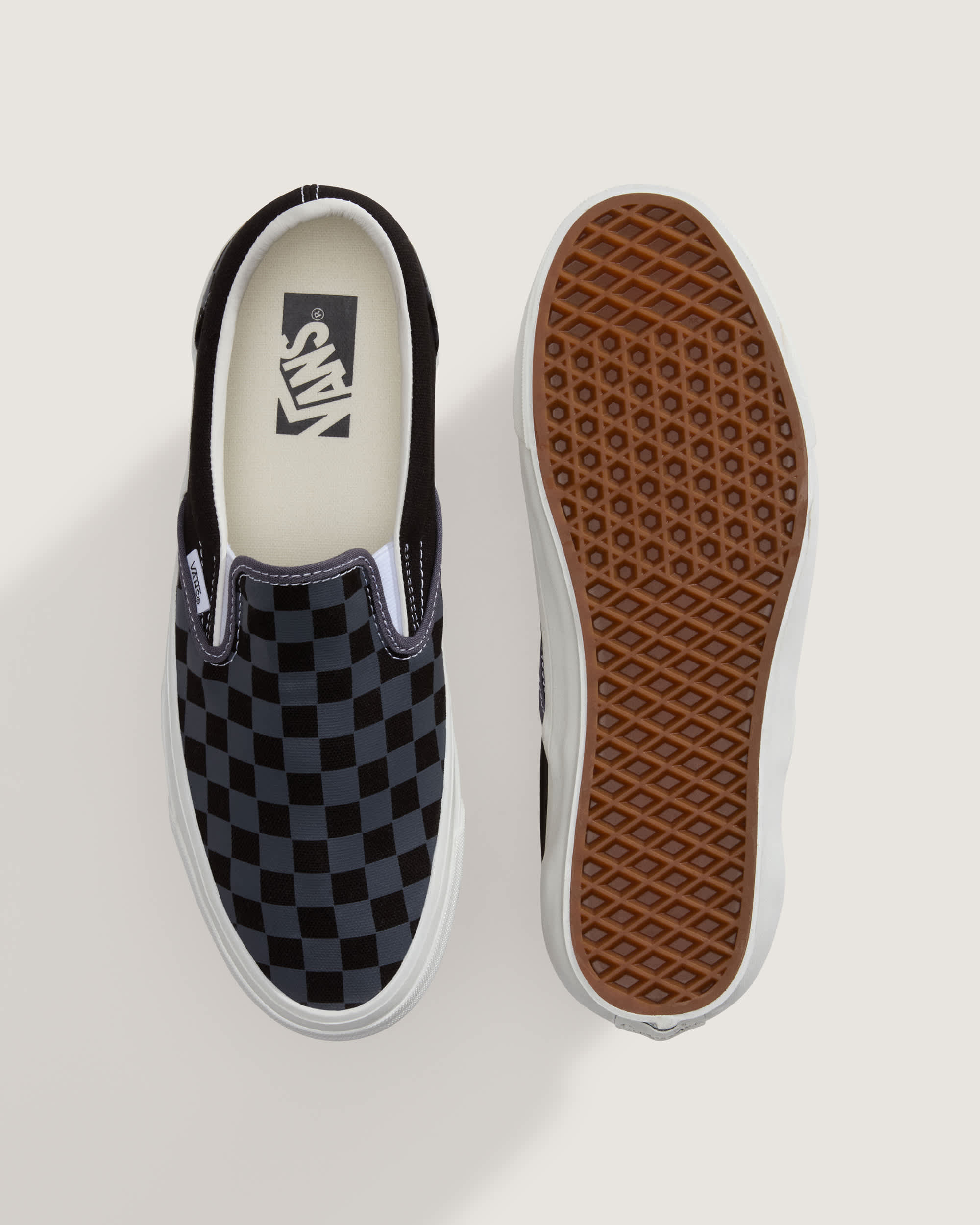 Premium Classic SlipOn 98 CHECKERBOARD Steel Shadow VANS Grau ALT2