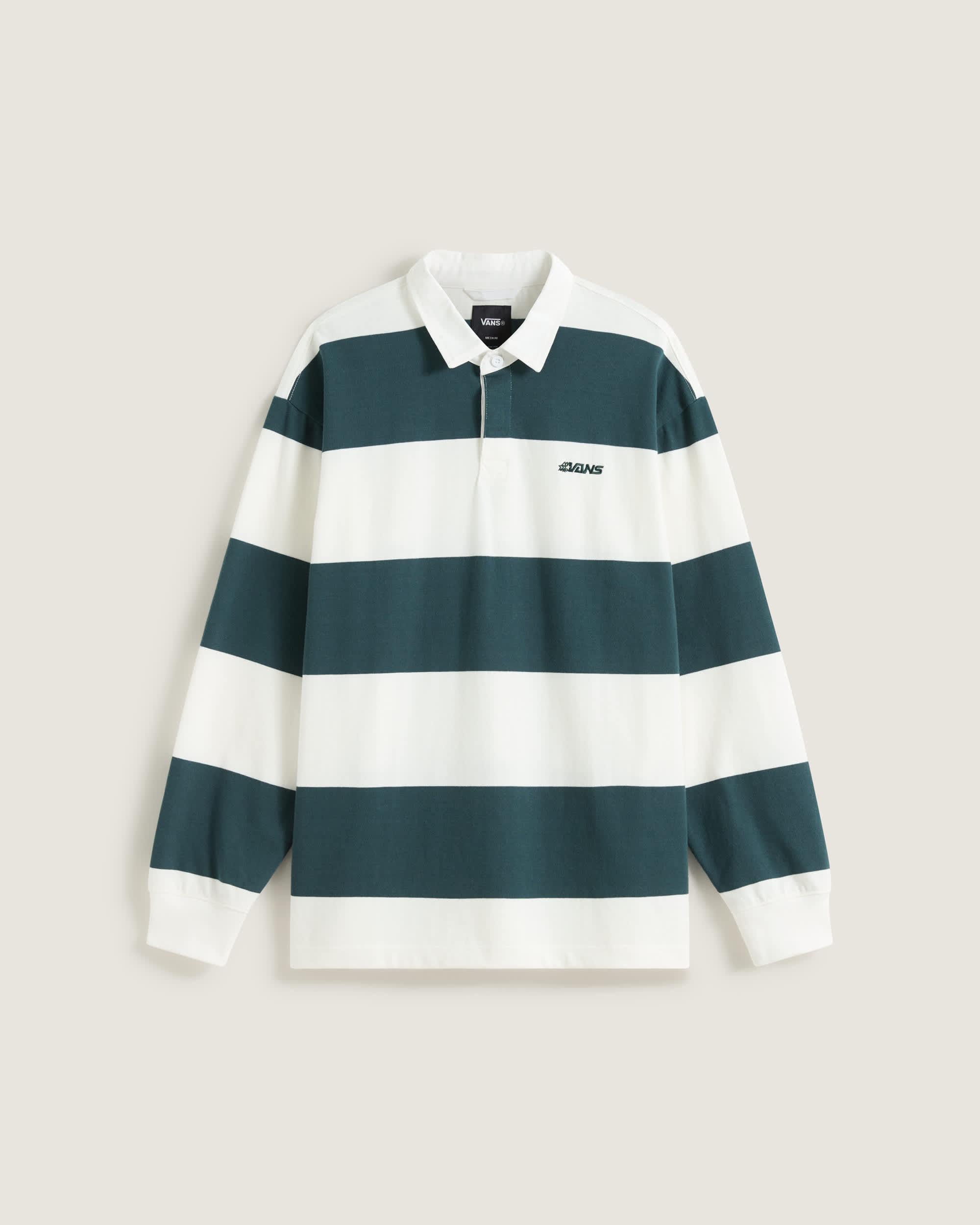 Ward Stripe Rugby Knit MarshmallowMysticMoss VANS Grn HERO