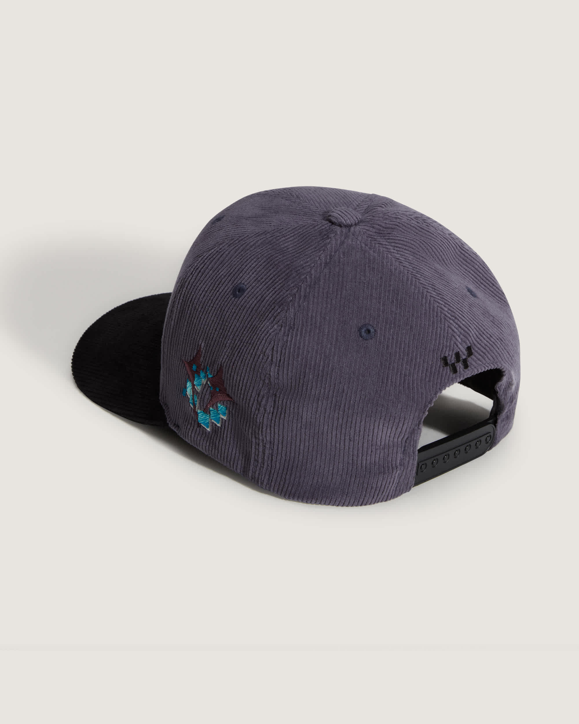 LX Pixel Globe Snapback Hat Steel Shadow VANS Grey ALT1