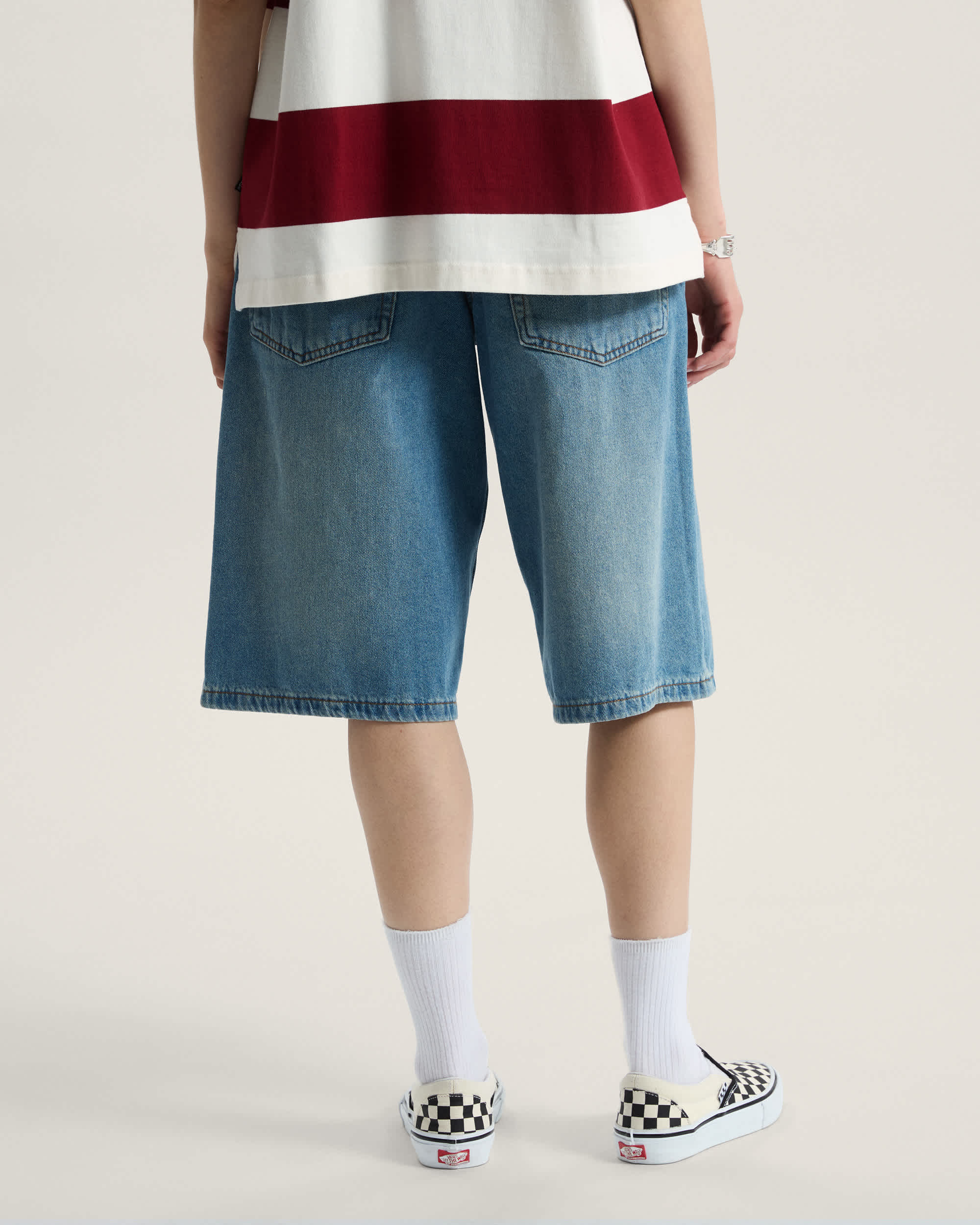 Short Cinched Check5 Baggy VANS Bleu ALT3