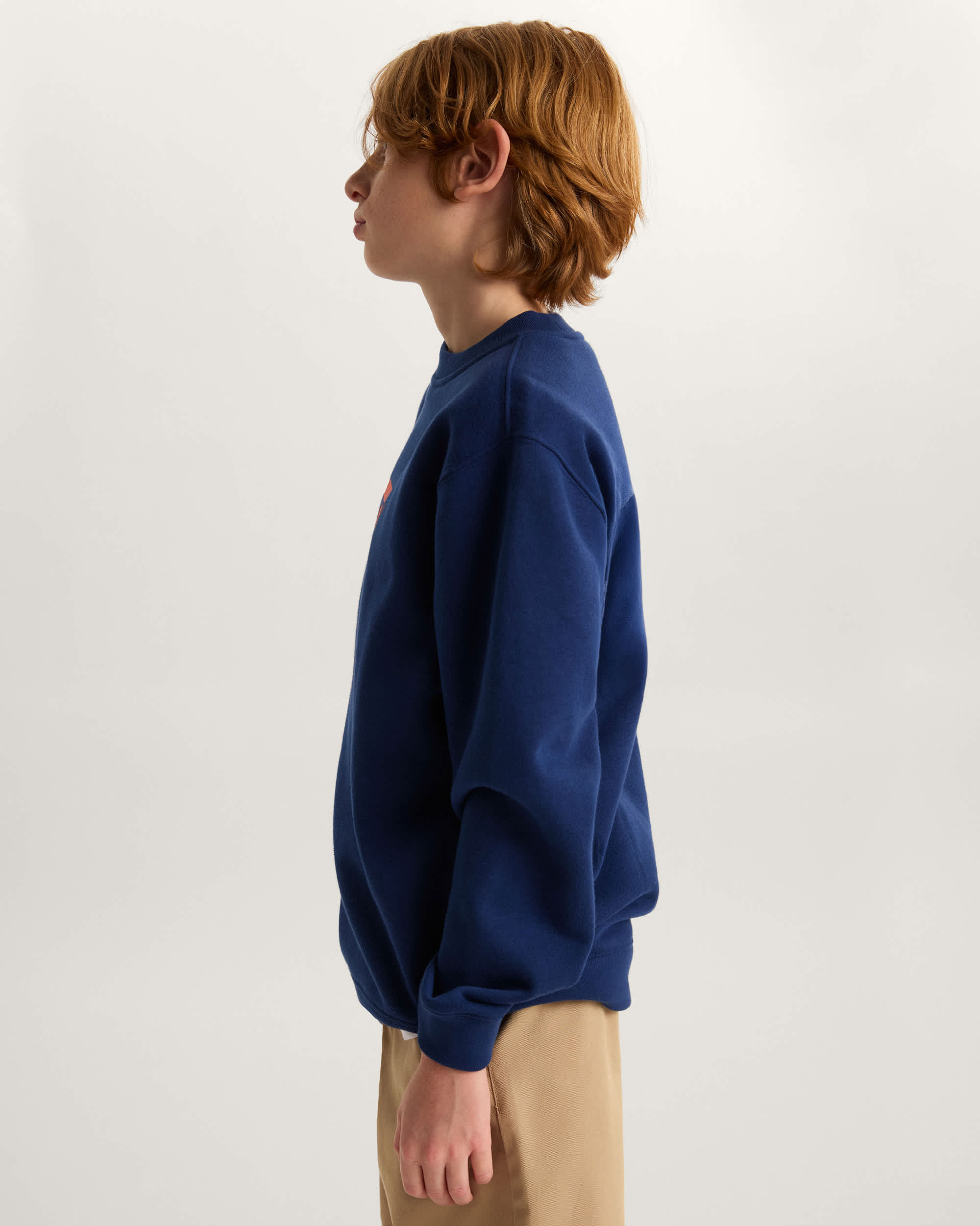 Kinder StretchSweatshirt mit Rundhalsausschnitt und Logo 814 Jahre VANS Blau ALT4