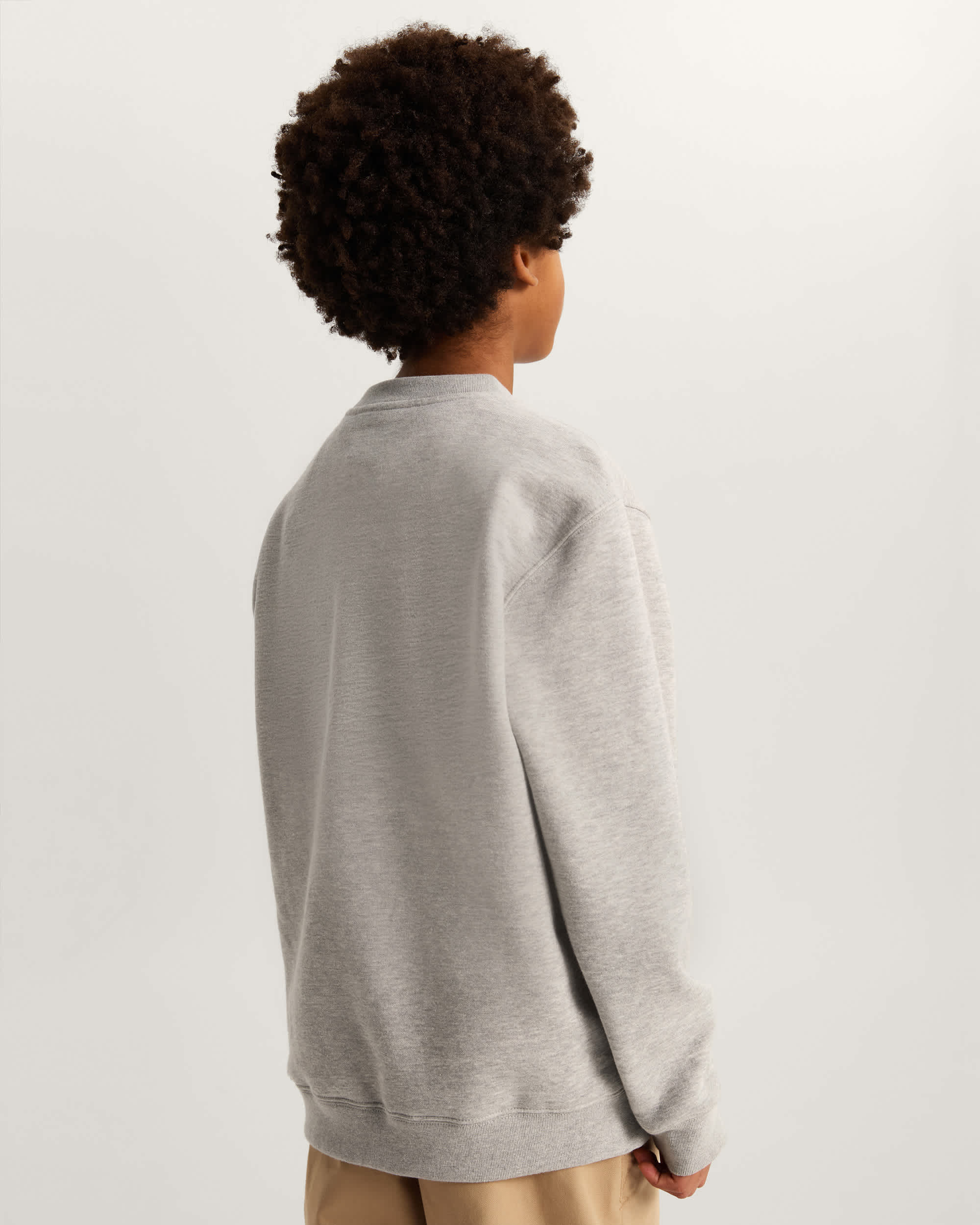 Kinder StretchSweatshirt mit Rundhalsausschnitt und Logo 814 Jahre VANS Grau ALT3